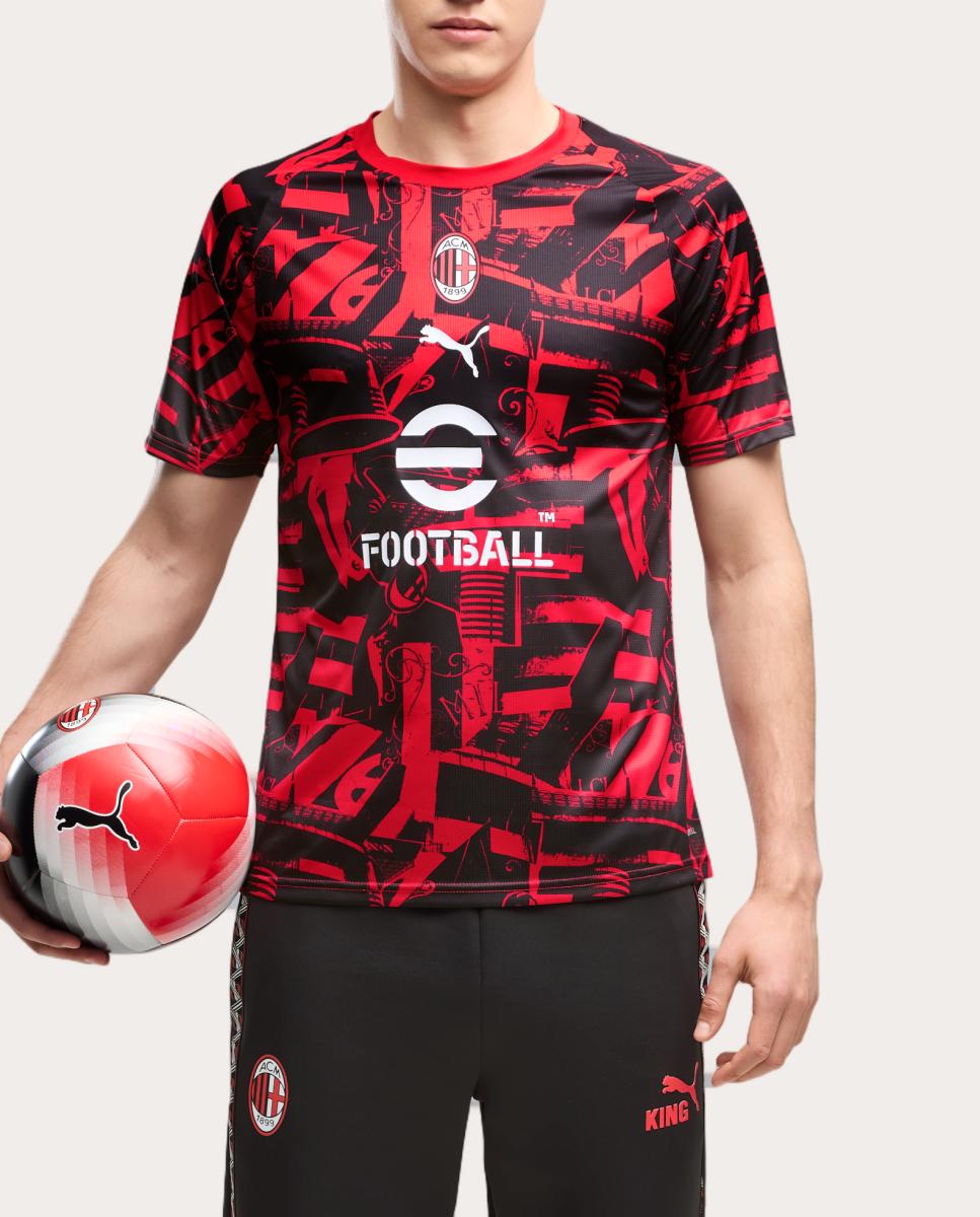 Imagem 0 de T-shirt de Futebol de Homem AC Milan Warm Up Jersey