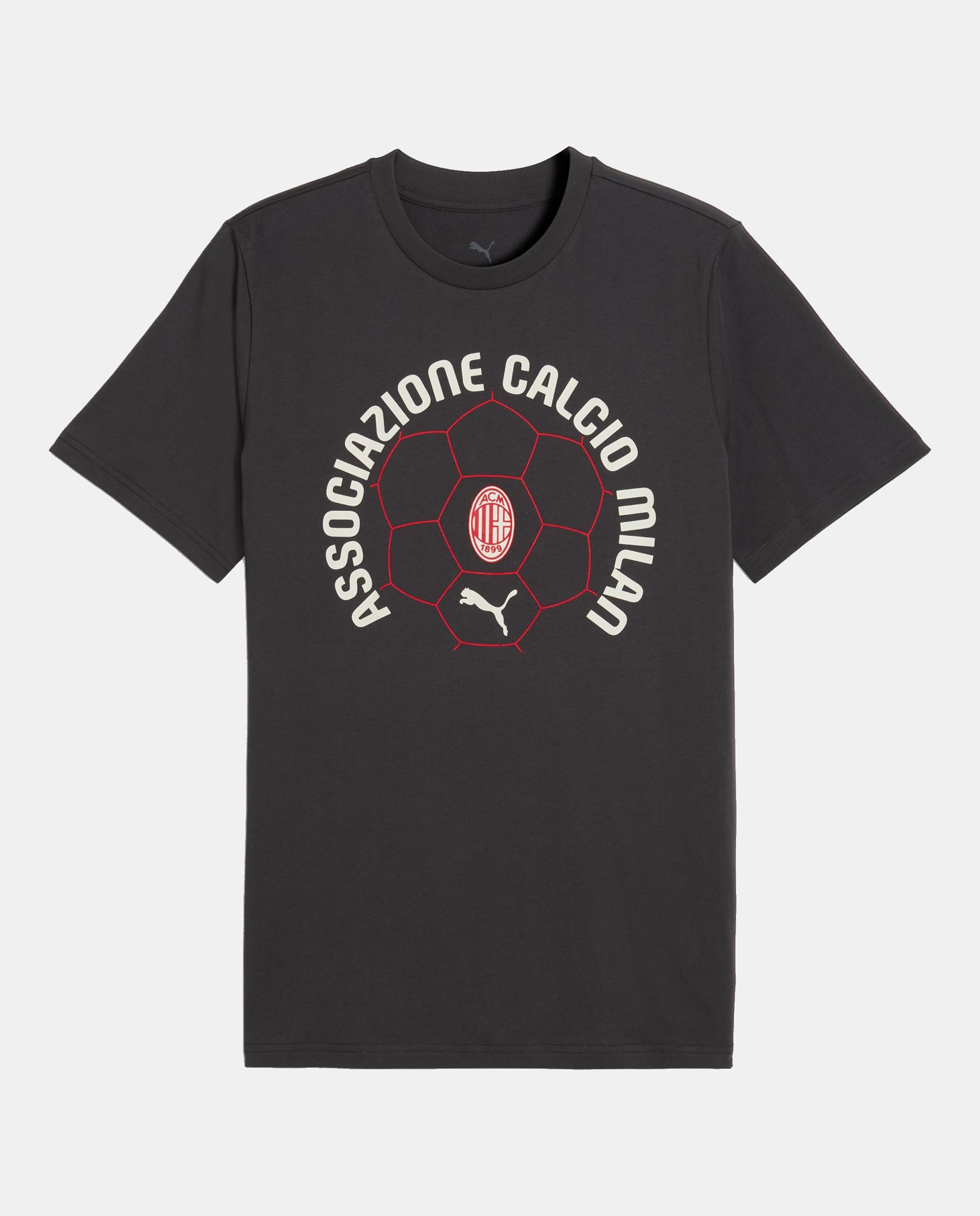 T-shirt de Manga Curta de Futebol de Homem ACM FtblCulture Tee Cinzento-4