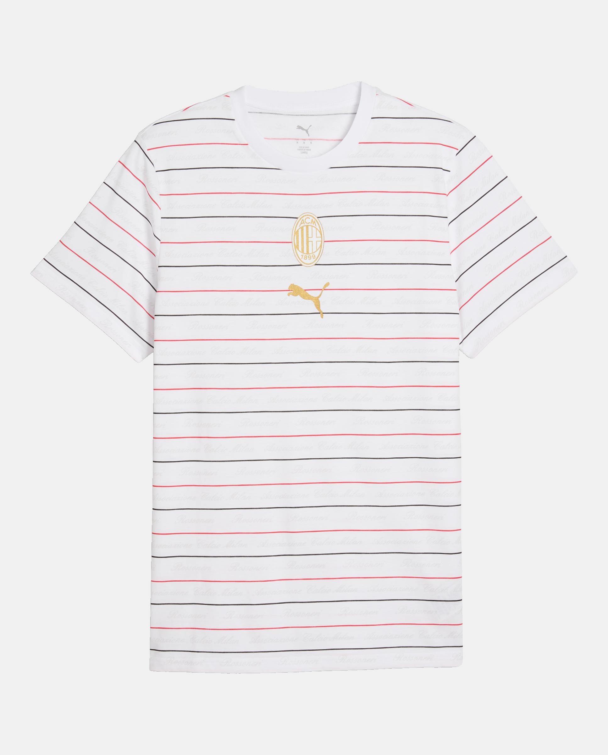 T-shirt de Manga Curta de Futbol de Homem ACM ftblCulture Tee AOP Branco-4