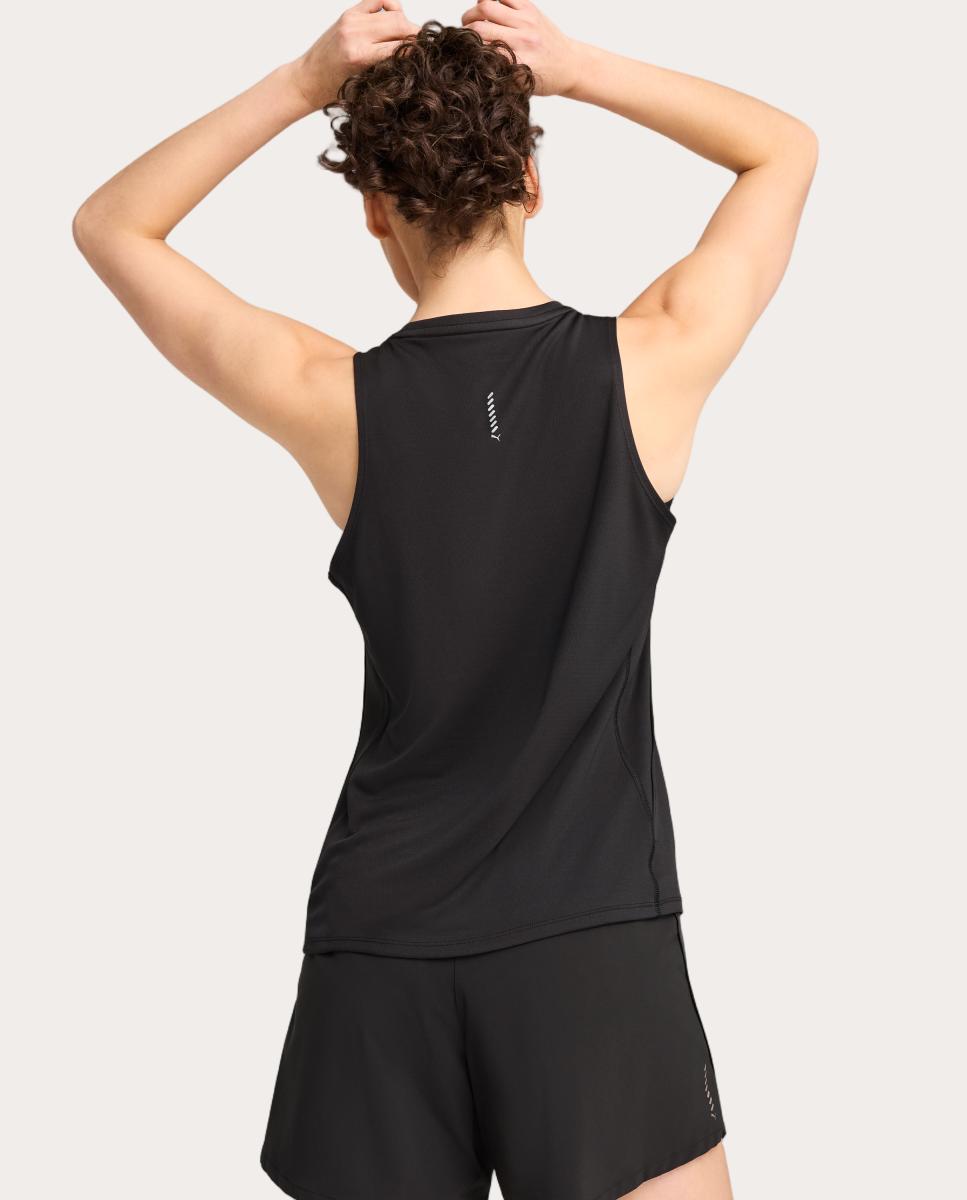 T-Shirt S/M de Running de Mulher W Run Velocity Tank (Poly) Puma Preto-2