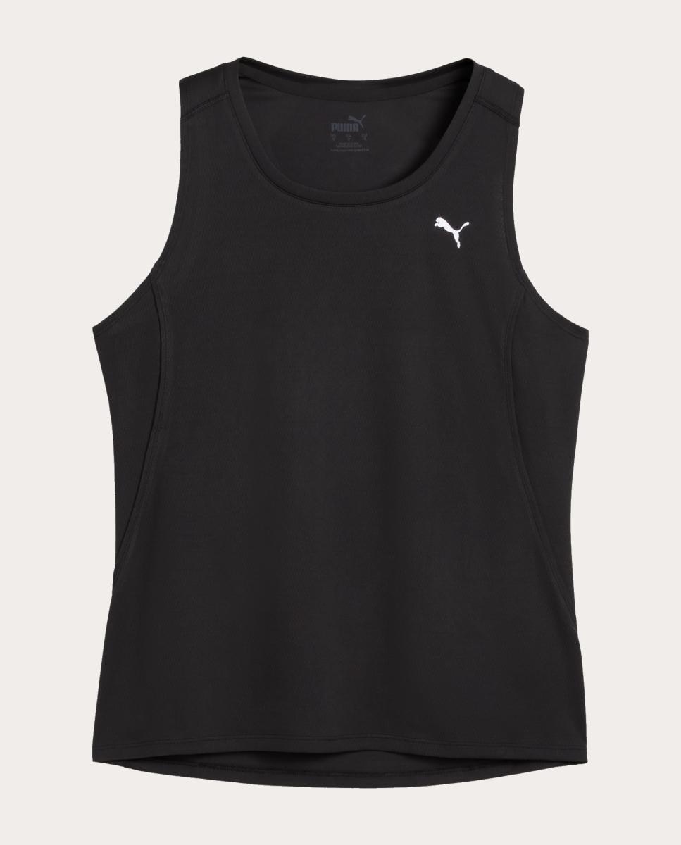 T-Shirt S/M de Running de Mulher W Run Velocity Tank (Poly) Puma Preto-4