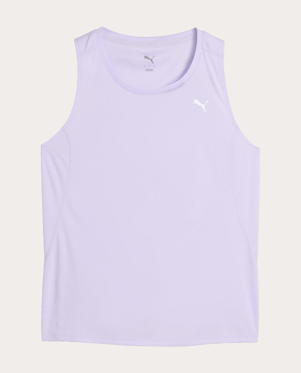 T-Shirt S/M de Running de Mulher W Run Velocity Tank (Poly) Puma Roxo-4