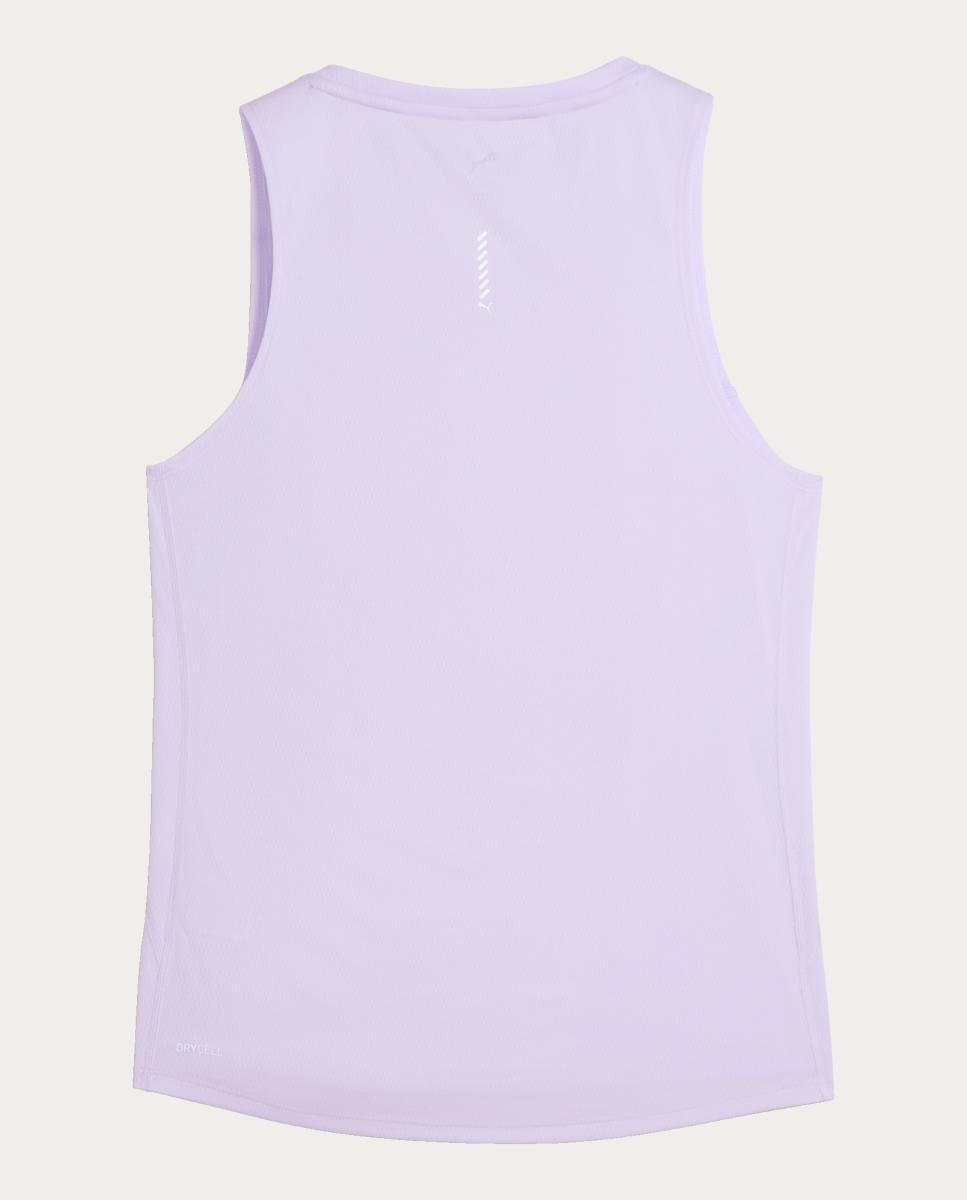 T-Shirt S/M de Running de Mulher W Run Velocity Tank (Poly) Puma Roxo-5