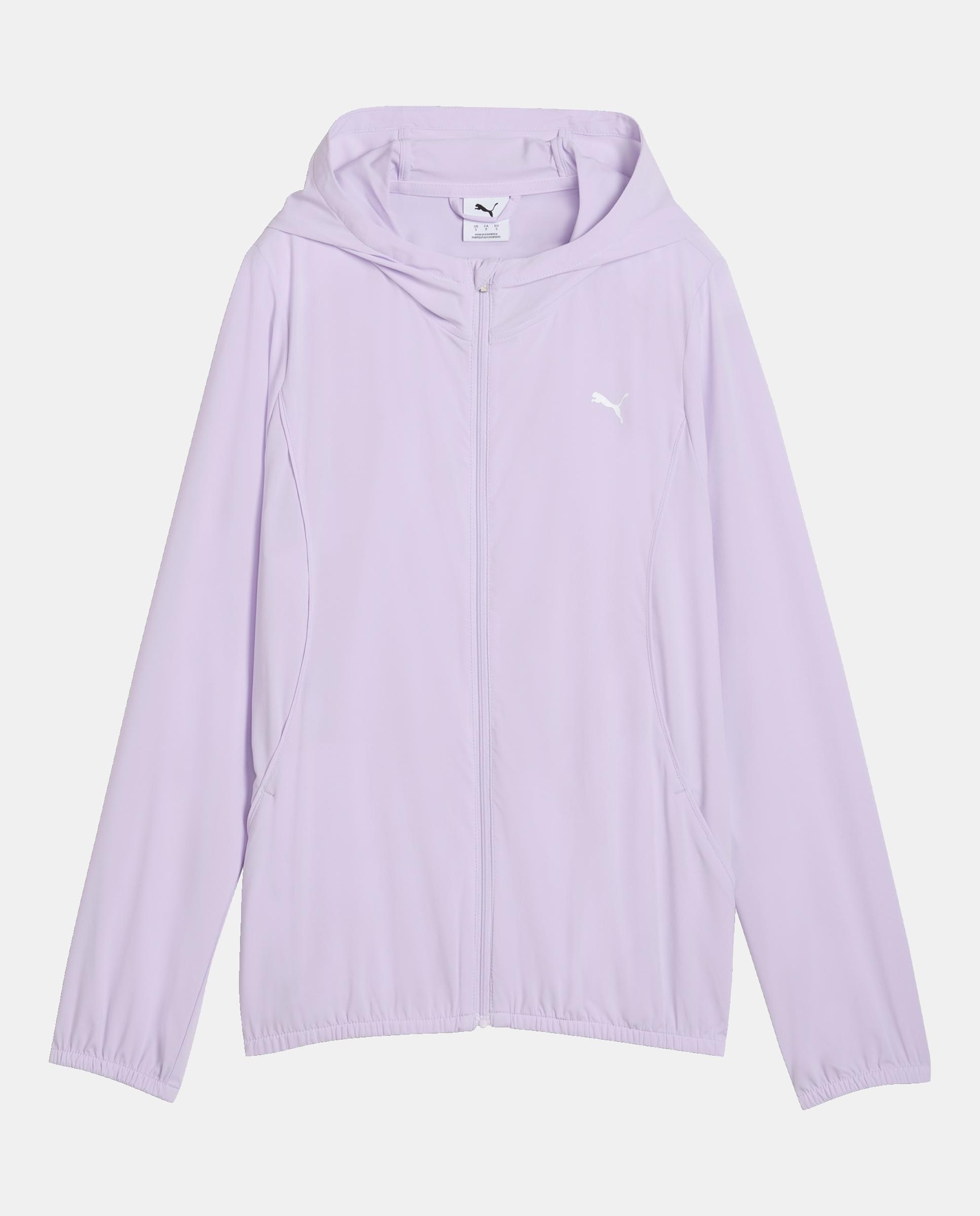 Corta-Vento de Running de Mulher Run Velocity Woven Jacket W Roxo-3