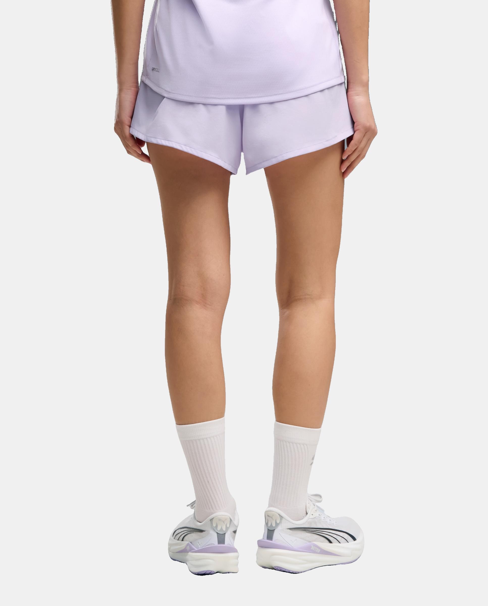Calções de Running de Mulher W Run Velocity 3" Short Roxo-2