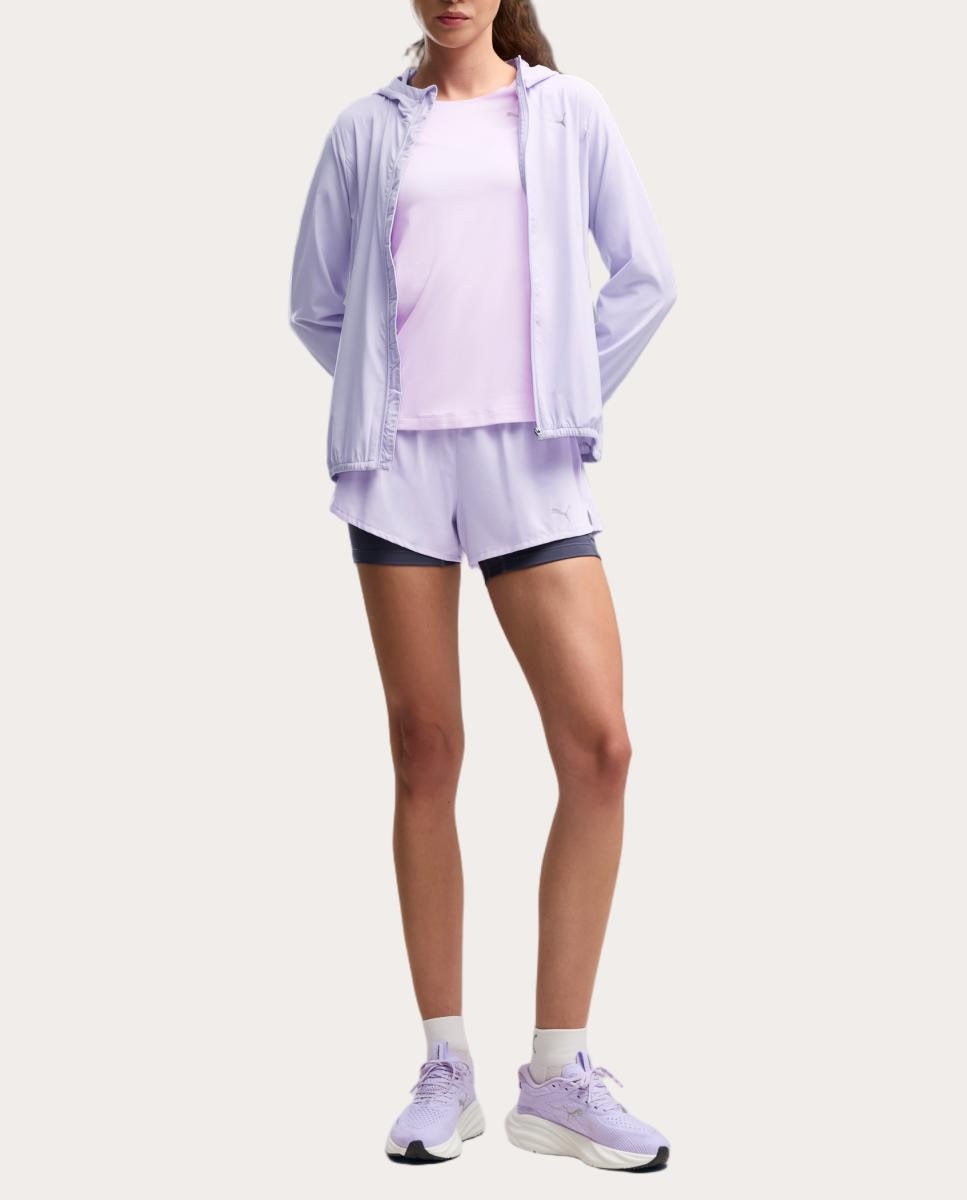 Calções de Running de Mulher W Run Velocity 2In1 3" Short Puma Roxo-4