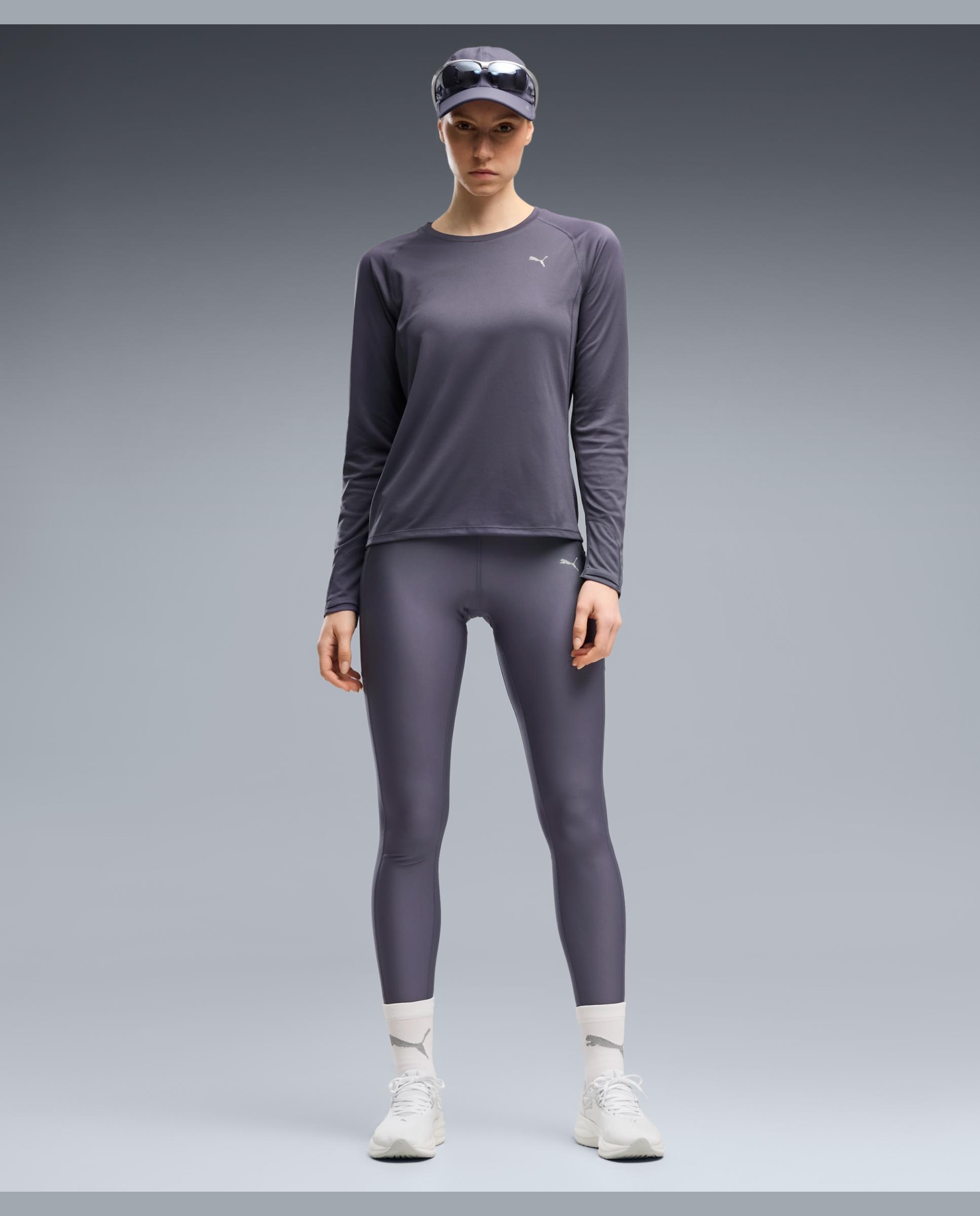 Leggings de Running de Mulher W Run Velocity FL Tight Roxo-5