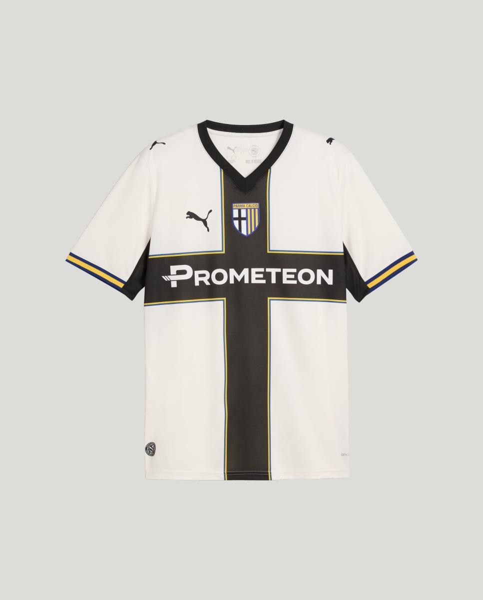 T-shirts M/C de Futebol de Homem Parma Calcio Home Jersey Branco-5