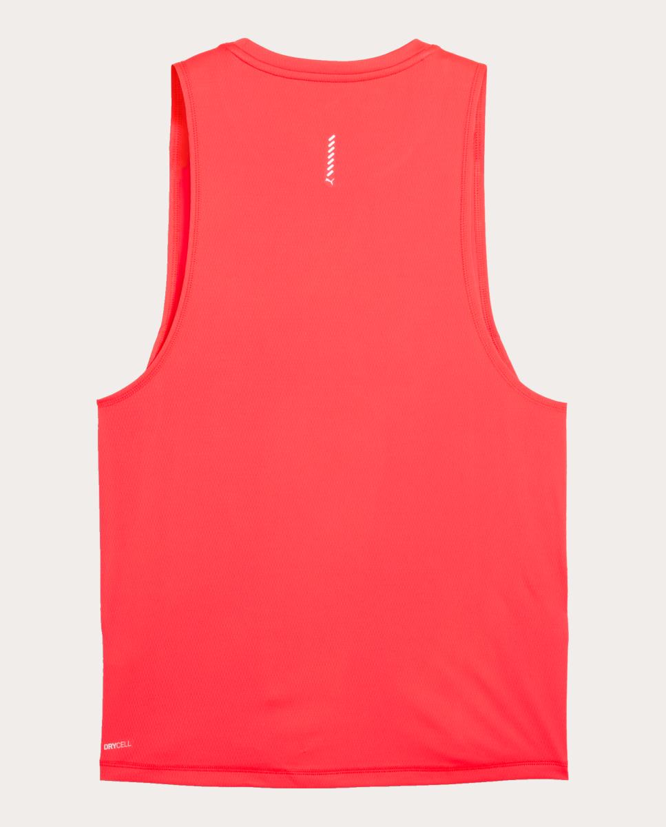 T-Shirt S/M de Running de Homem M Run Velocity Tank (Poly) Puma Vermelho-5
