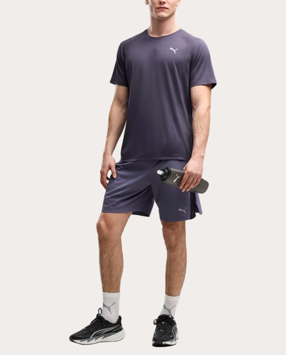 T-Shirt de Running de Homem M Run Velocity Tee (Poly) Puma Roxo-3