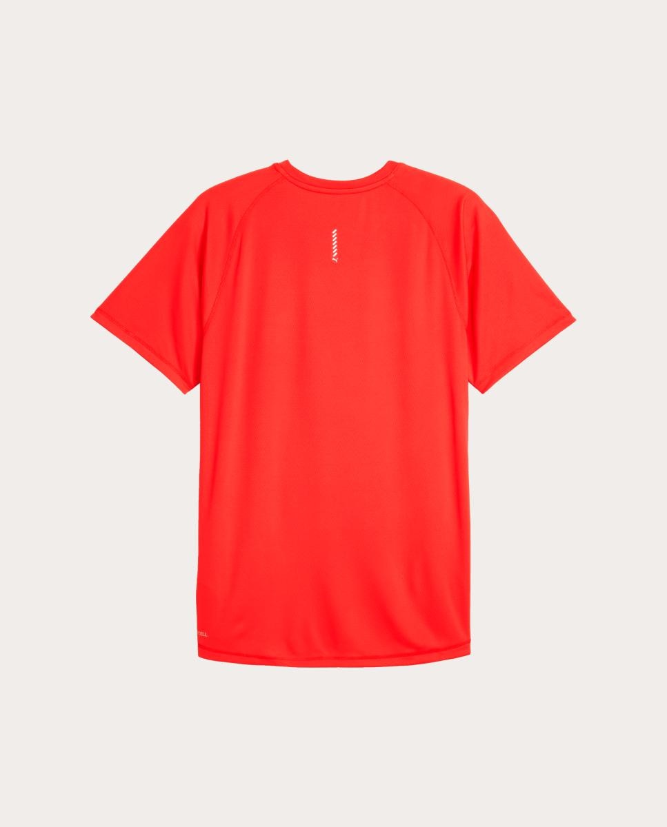 T-Shirt de Running de Homem M Run Velocity Tee (Poly) Puma Vermelho-5