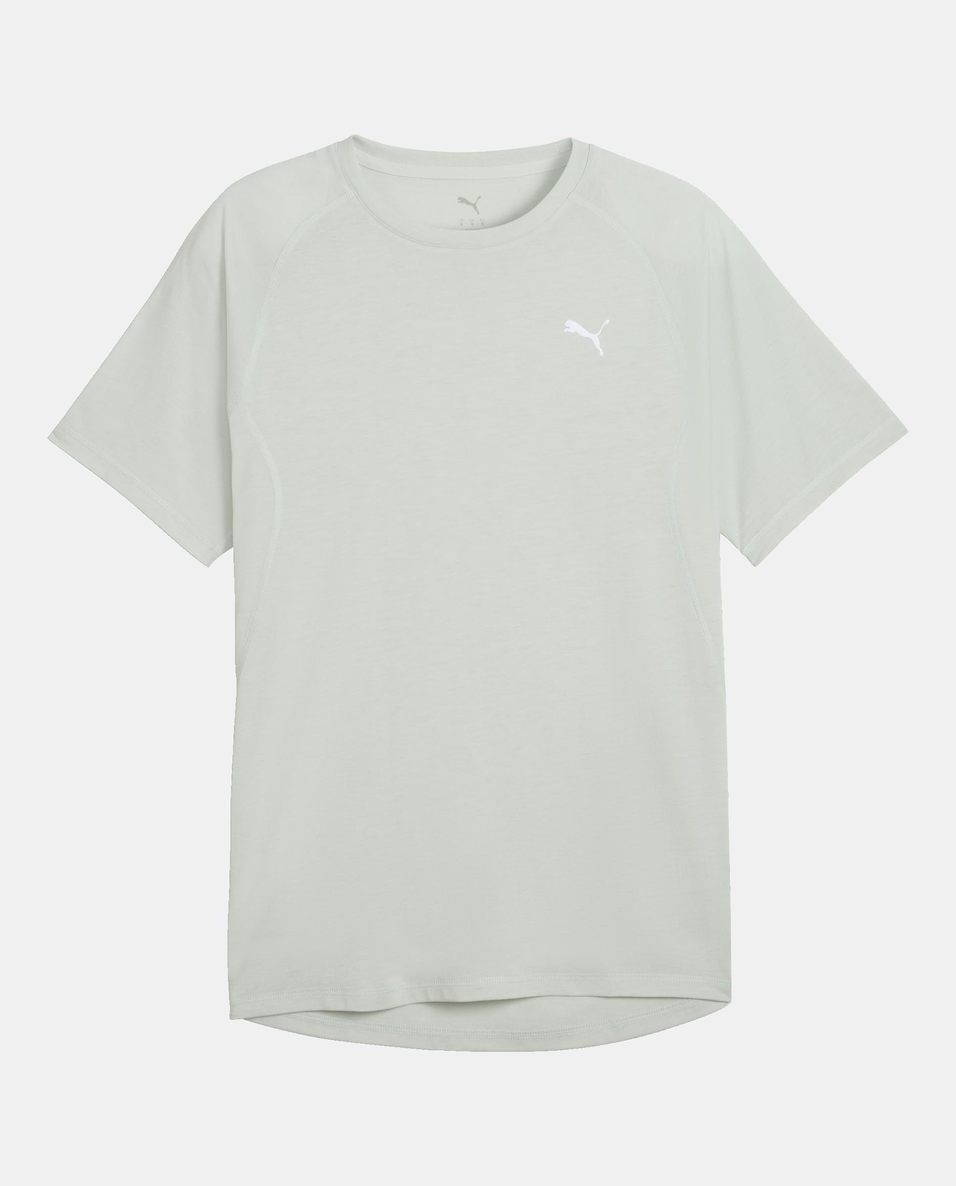 T-shirt de Manga Curta de Running de Homem M Run Velocity Tee (Tri-Blend) Verde-3