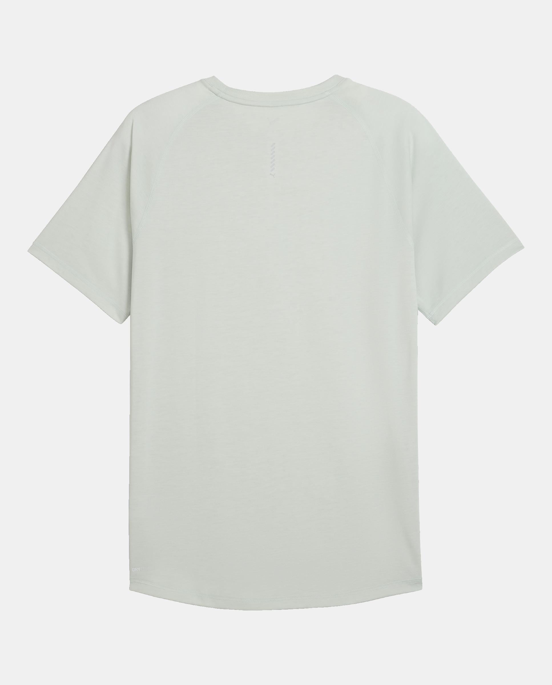 T-shirt de Manga Curta de Running de Homem M Run Velocity Tee (Tri-Blend) Verde-4