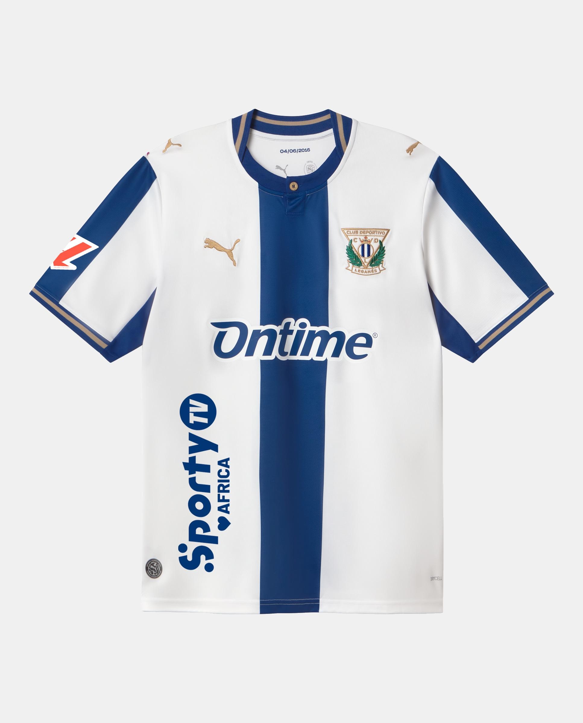 Imagem 0 de T-shirt de Manga Curta de Futebol de Homem CD Leganés Home Jersey (S1+LL)