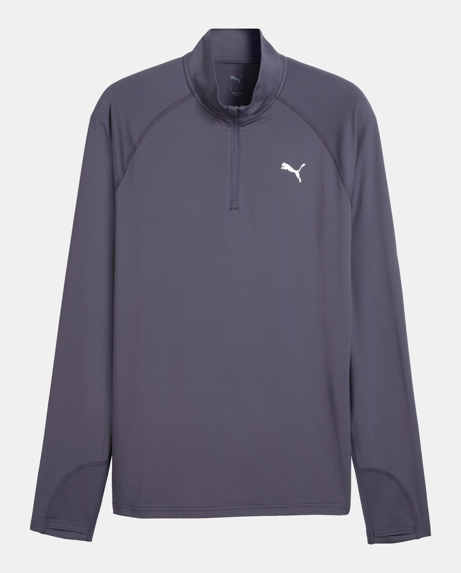 Camisola de Manga Comprida de Running de Homem M Run Velocity Cloudspun 1/4 Z Roxo-3