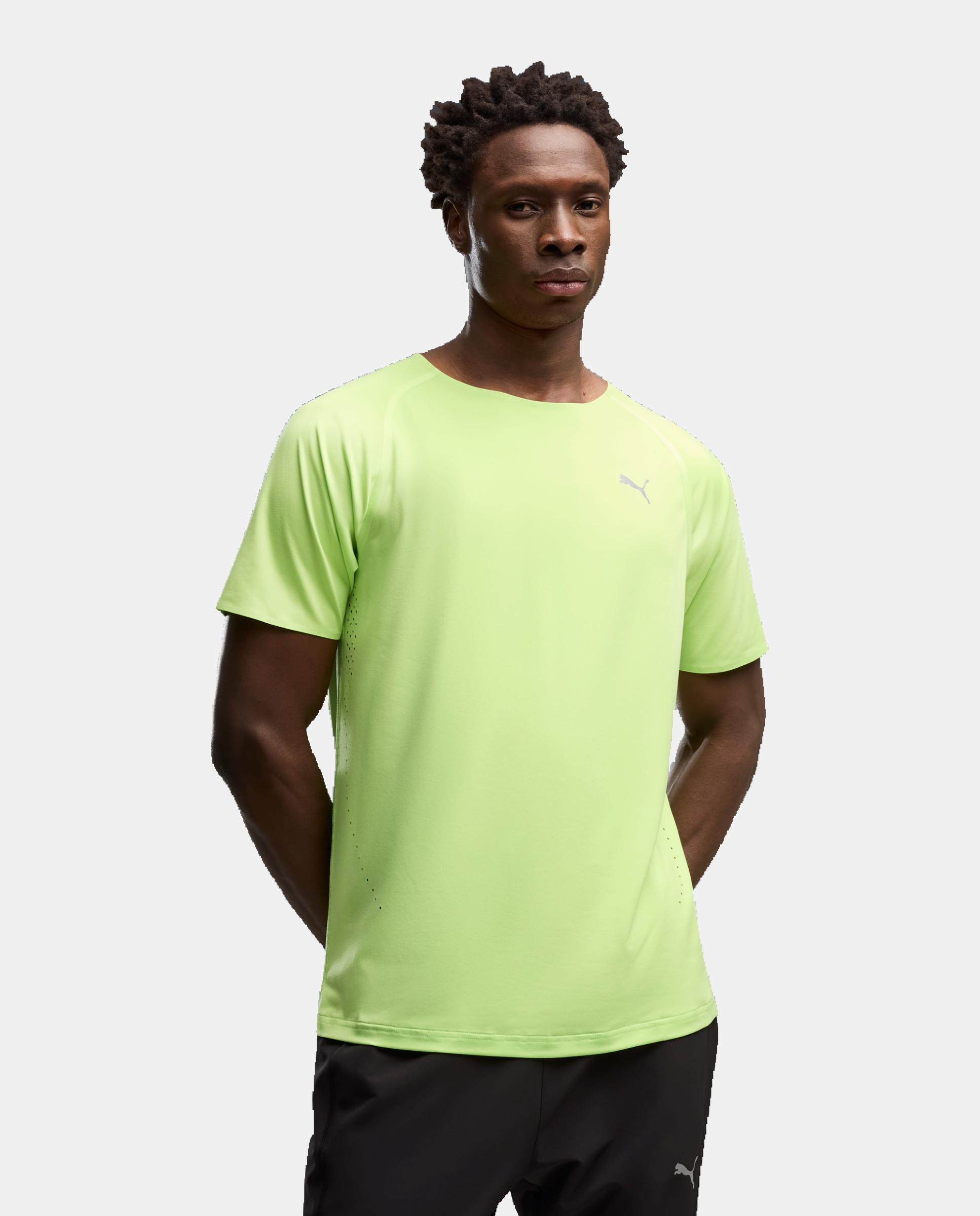 Imagen 0 de Camisetas M/C de Running de Hombre M RUN CLOUDSPUN TEE Puma Verde