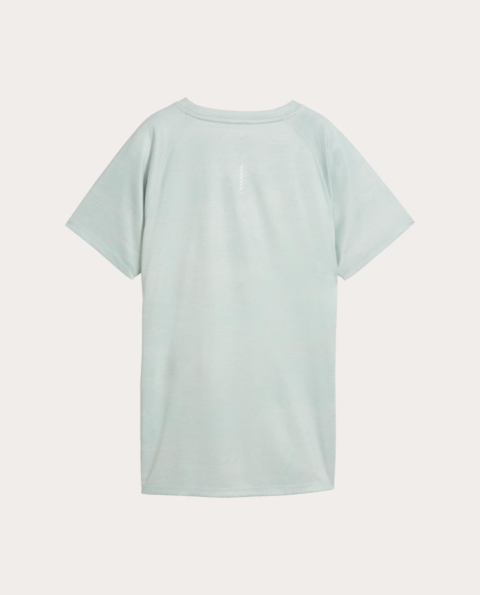 T-Shirt de Running de Mulher W Run Velocity Aop Tee Puma Verde-5