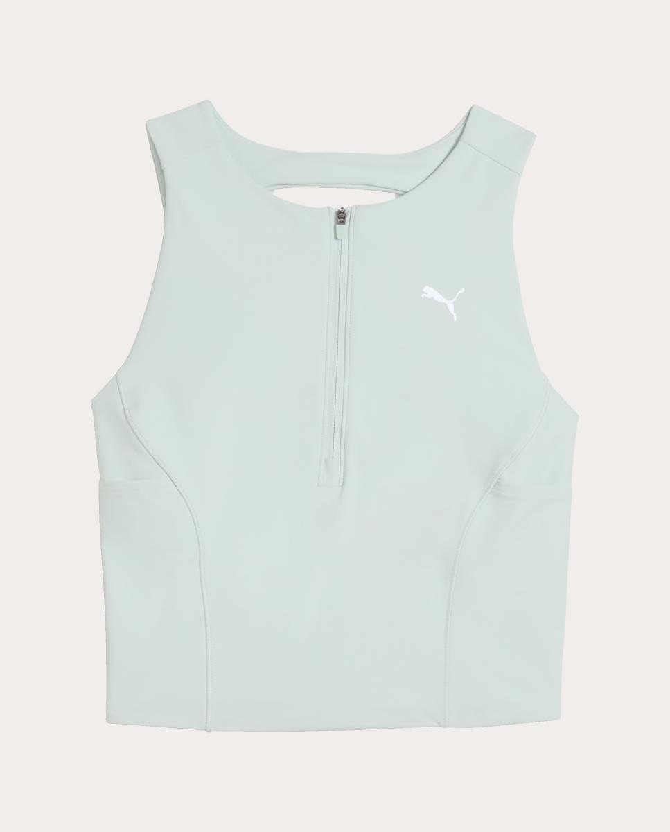 T-shirts S/M de Running de Mulher W Run Lightstride Crop Top Verde-5