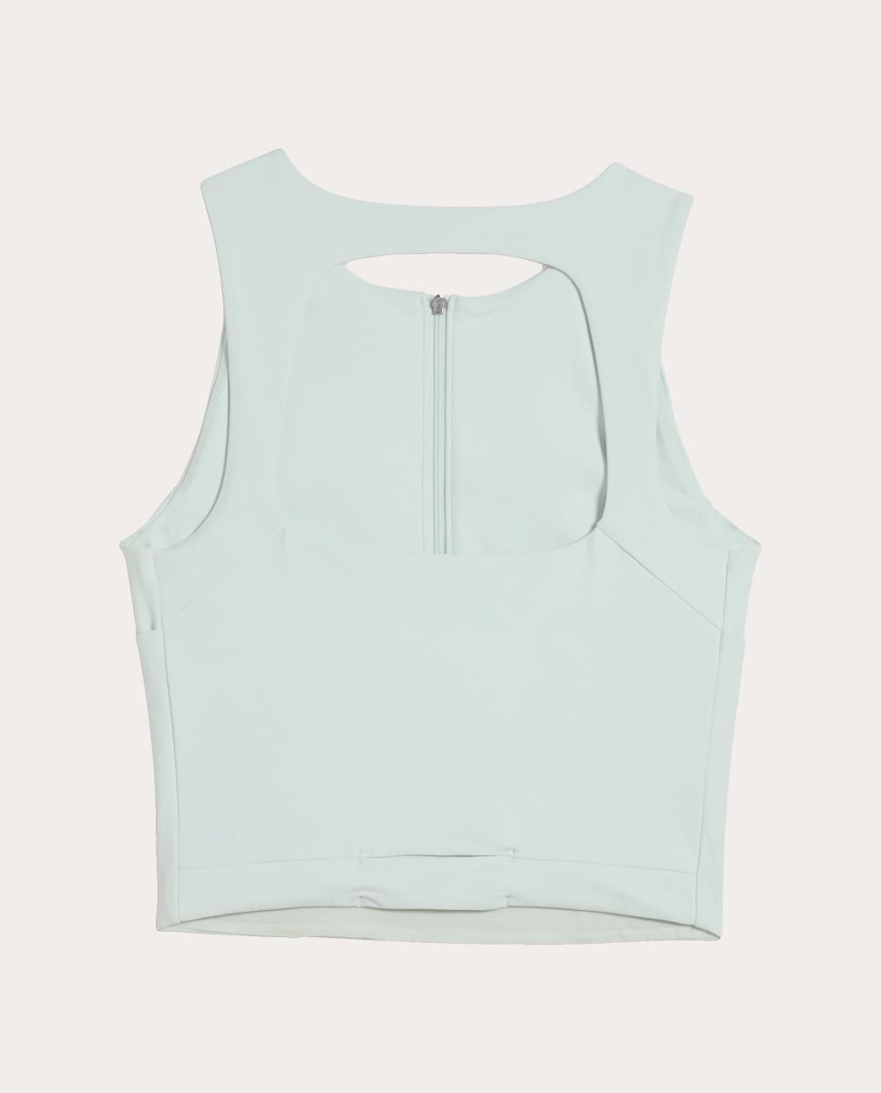 T-shirts S/M de Running de Mulher W Run Lightstride Crop Top Verde-6