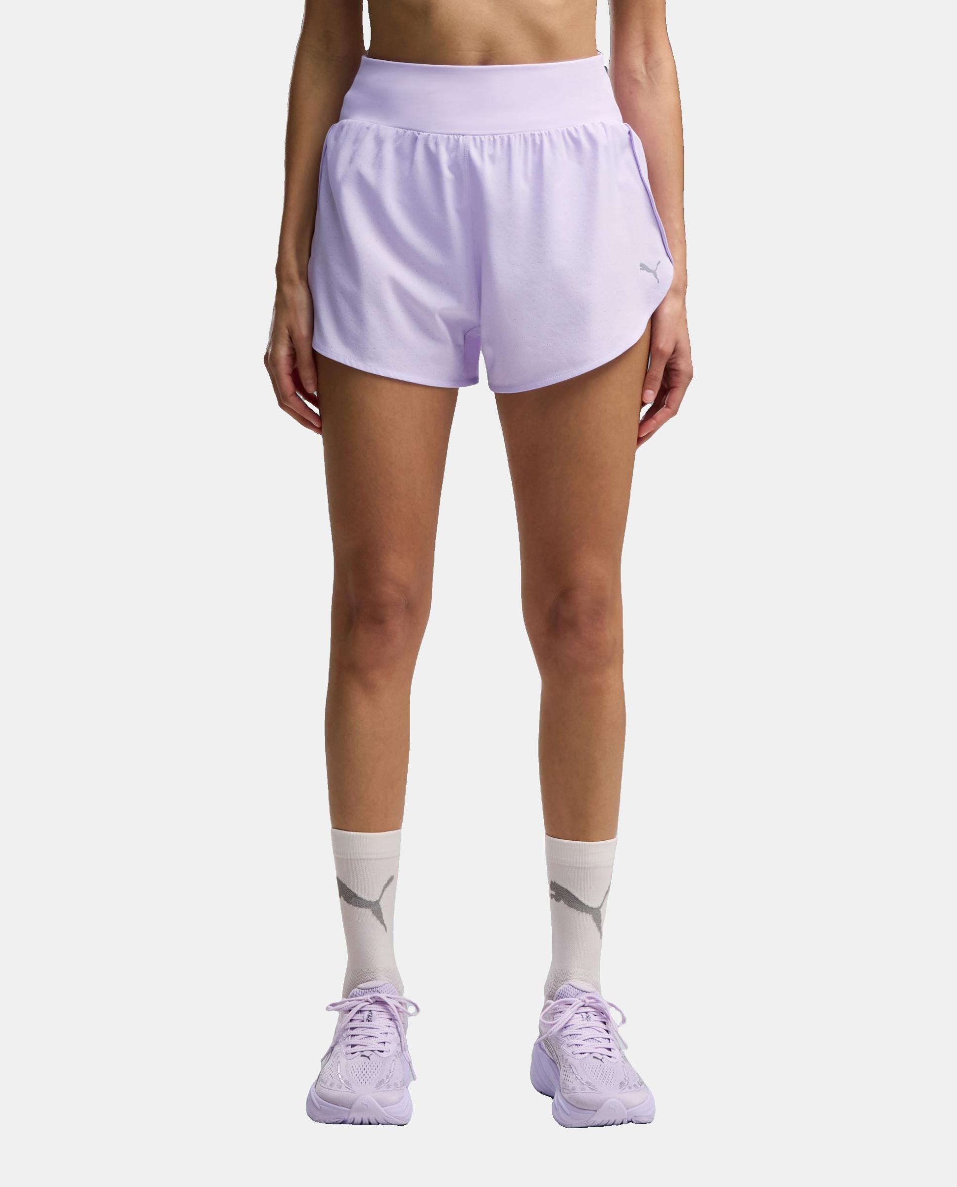 Pantalones cortos de Running de Mujer W DREAMRUN 3" DryCELL Short Puma - Morado Morado-1