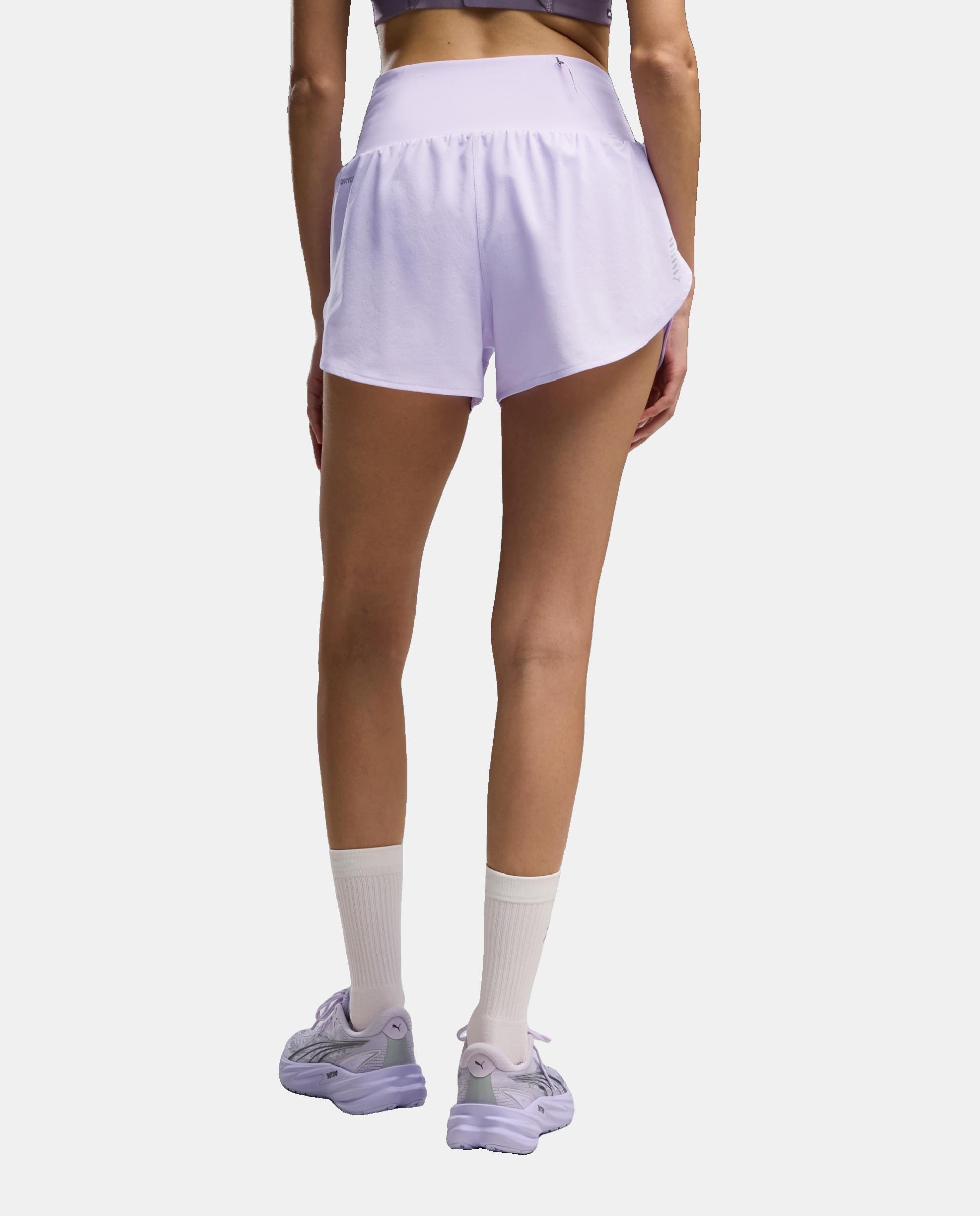 Pantalones cortos de Running de Mujer W DREAMRUN 3" DryCELL Short Puma - Morado Morado-2