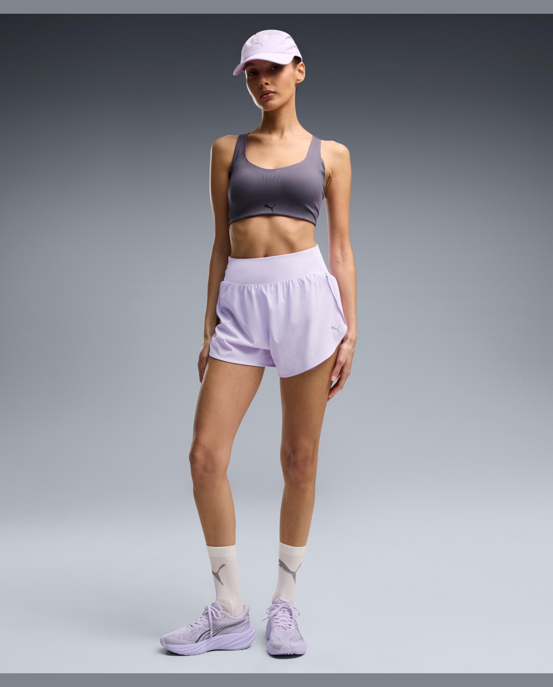 Pantalones cortos de Running de Mujer W DREAMRUN 3" DryCELL Short Puma - Morado Morado-3