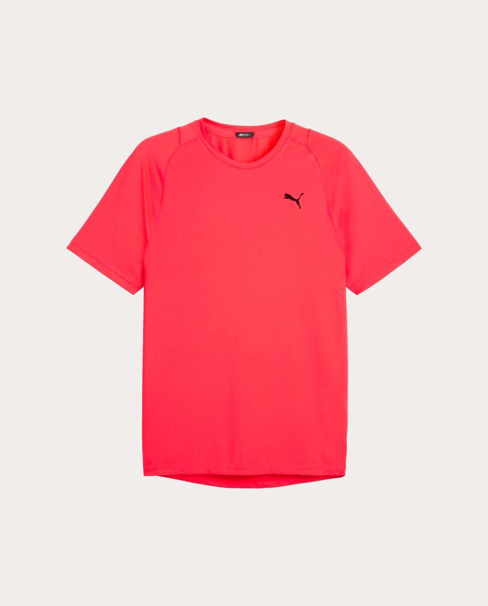 T-Shirt de Training de Homem M Pwrmode Tee Puma Vermelho-4