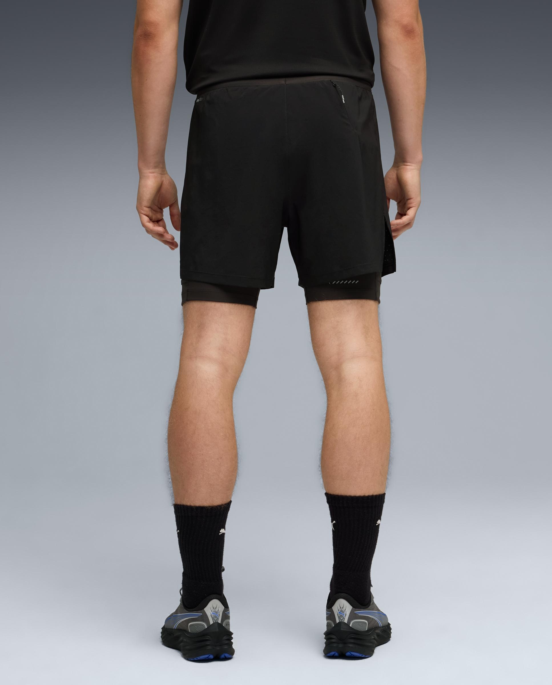 Calções de Running de Homem M Dreamrun 2in1 5" DryCELL Sho Preto-2