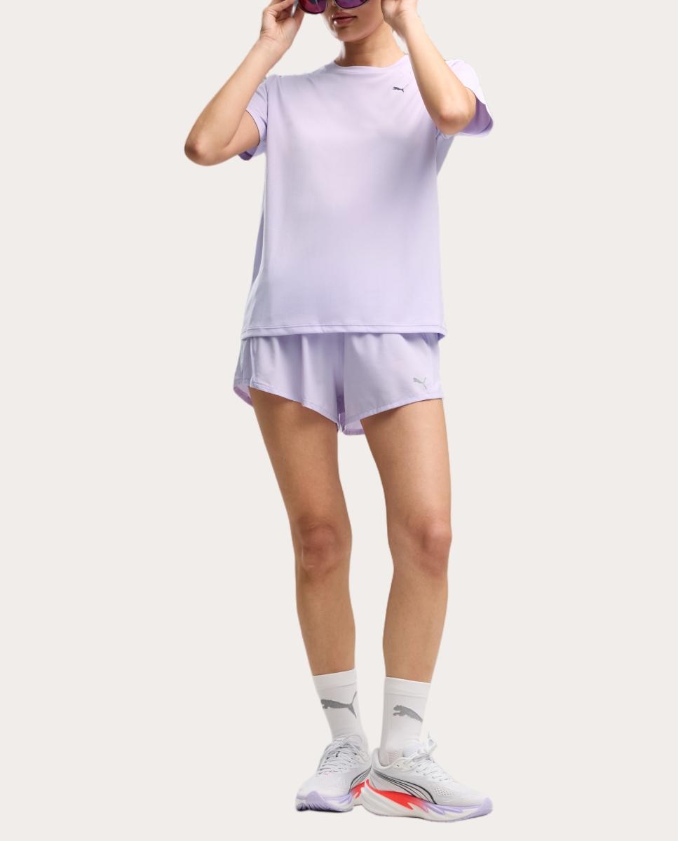 T-Shirt de Running de Mulher W Run Nitro Graphic Tee Puma Roxo-3