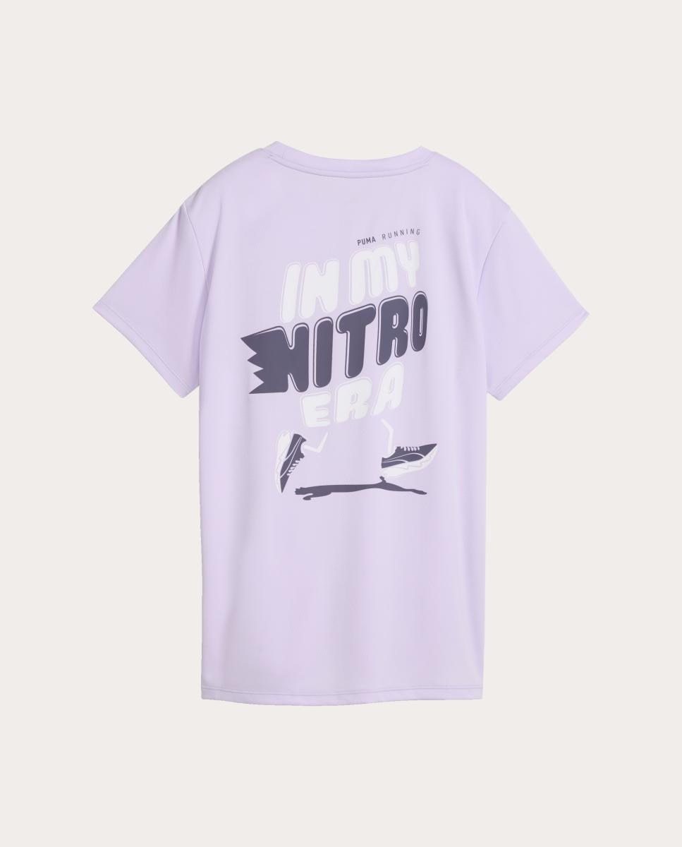 T-Shirt de Running de Mulher W Run Nitro Graphic Tee Puma Roxo-5