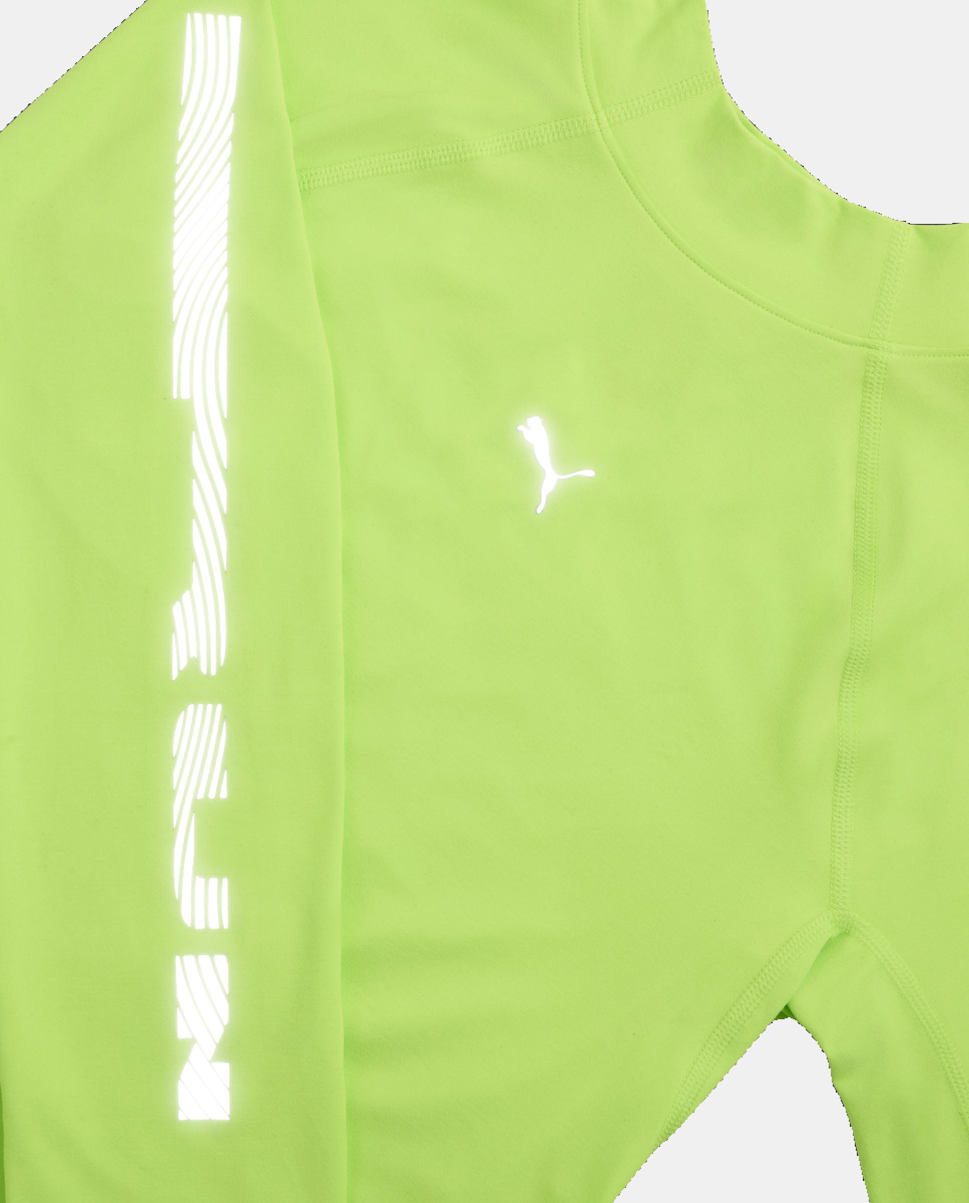 Camisola de Manga Comprida de Running de Mulher W Run Brightstride Cloudspun T Verde-3