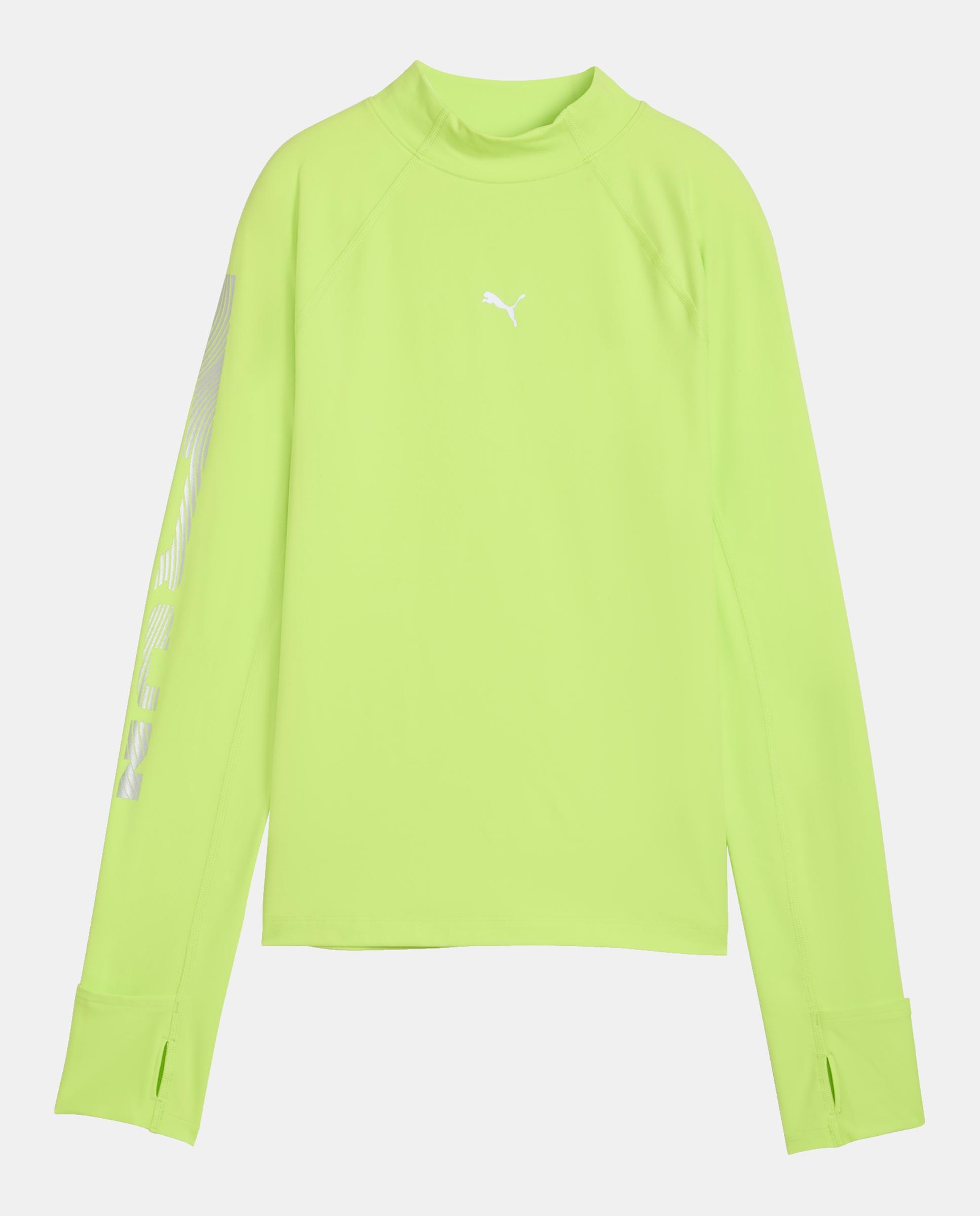 Camisola de Manga Comprida de Running de Mulher W Run Brightstride Cloudspun T Verde-5