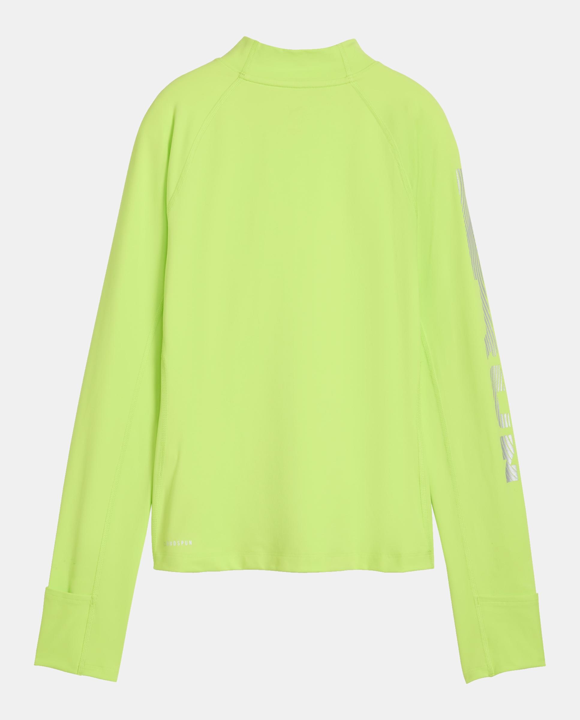 Camisola de Manga Comprida de Running de Mulher W Run Brightstride Cloudspun T Verde-6