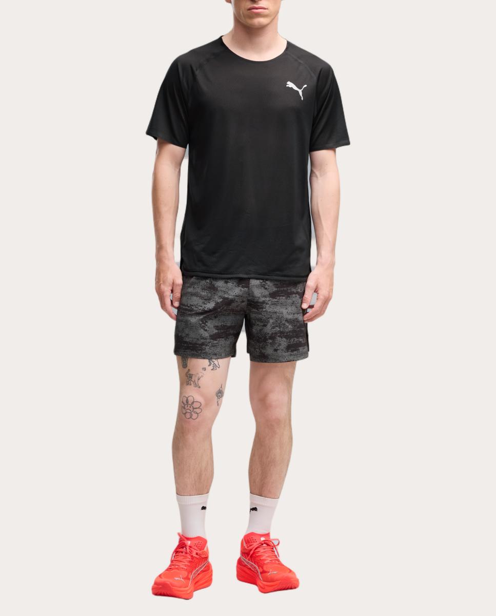 Calções de Running de Homem M Dreamrun 5" Brightstride AOP Preto-3