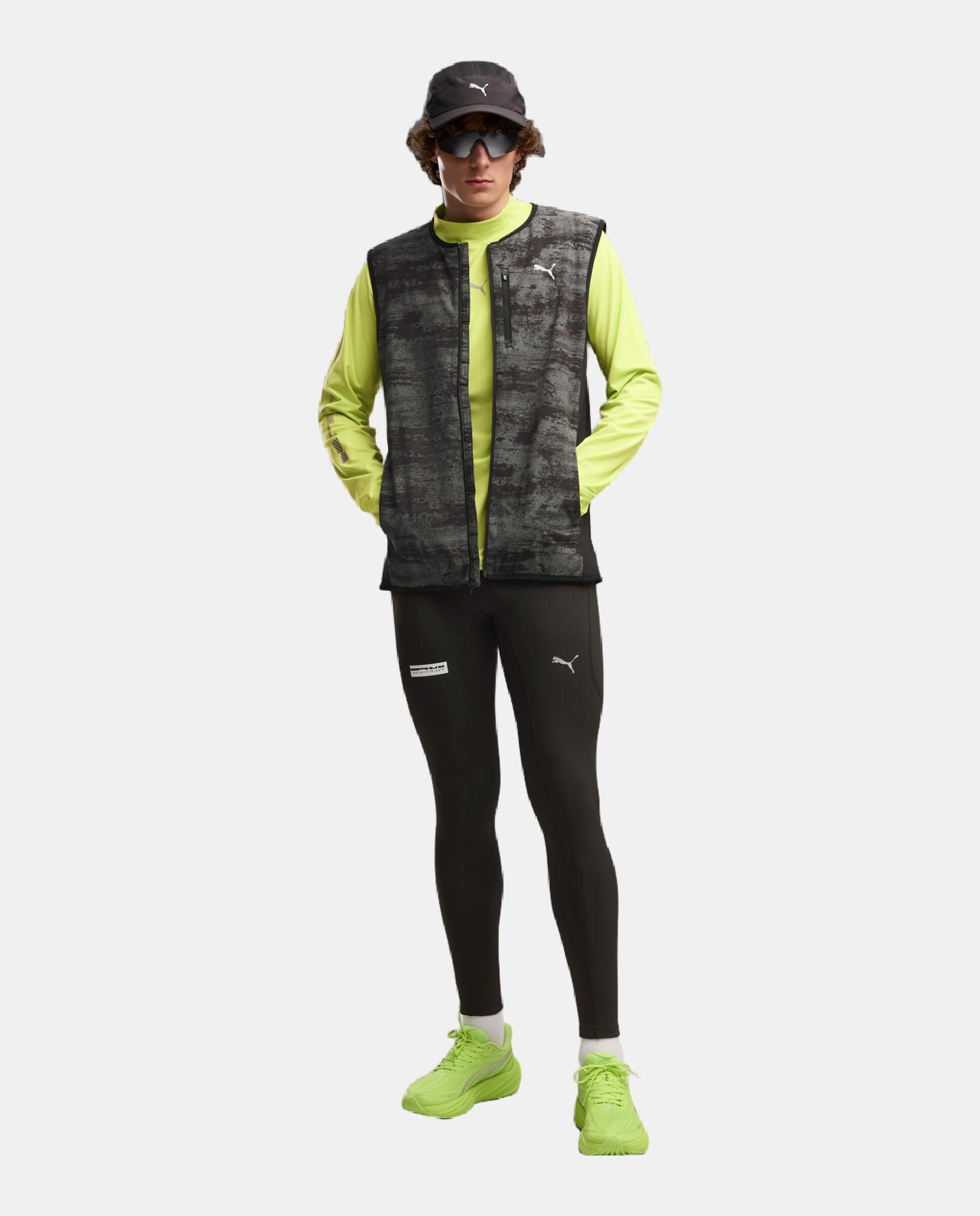 Leggings de Running de Homem M Run Brightstride WarmCELL FL Preto-3