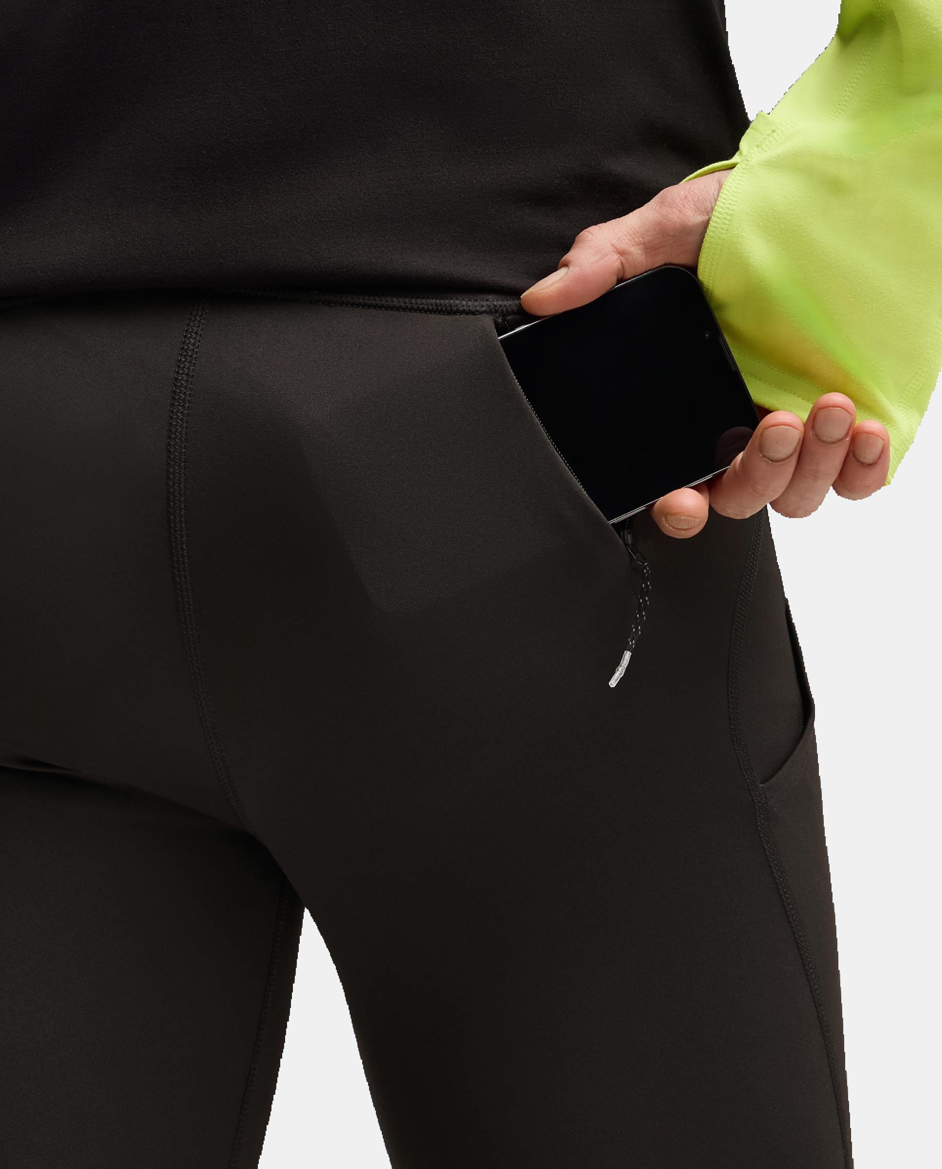 Leggings de Running de Homem M Run Brightstride WarmCELL FL Preto-4