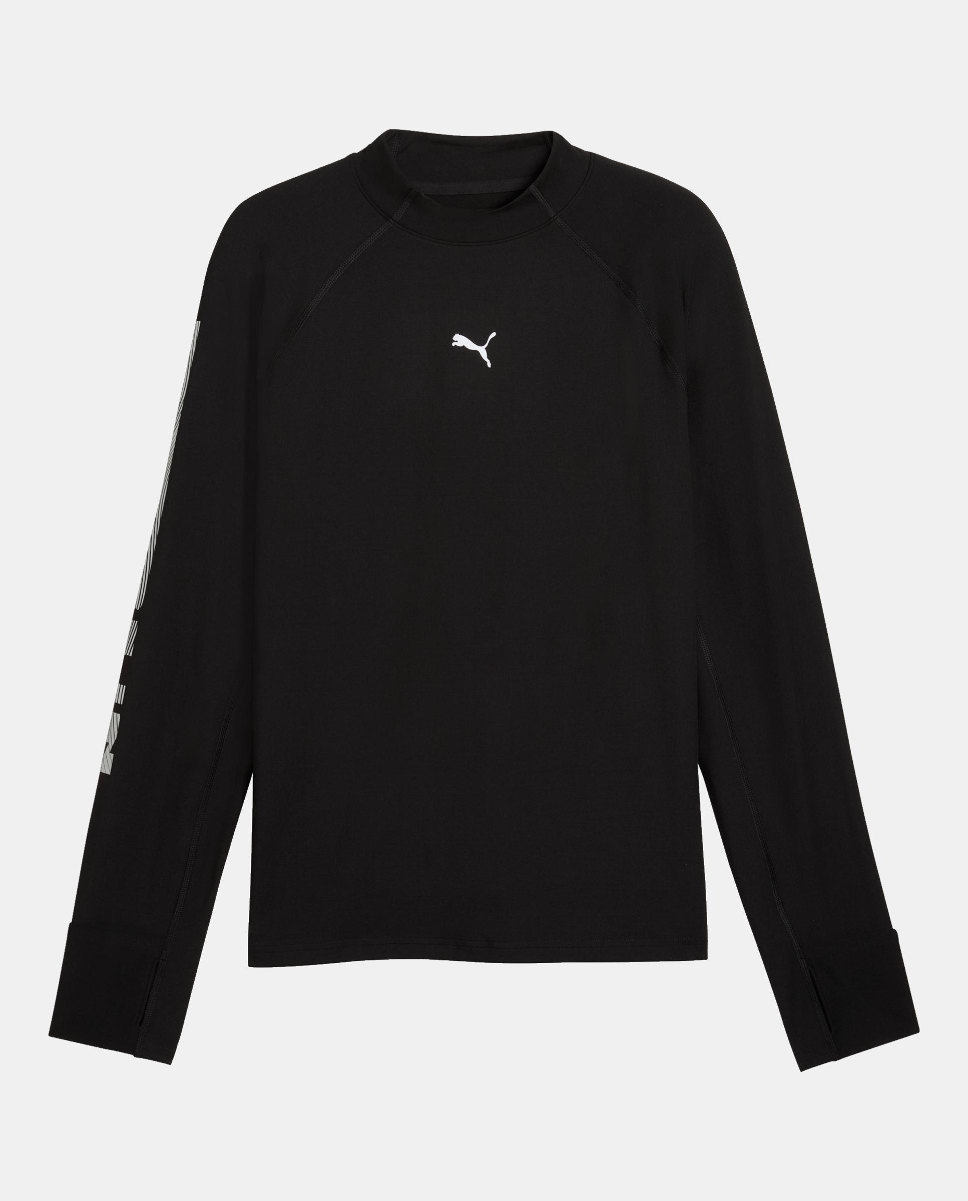 Camisola de Manga Comprida de Running de Homem M Run Brightstride Cloudspun L Preto-4