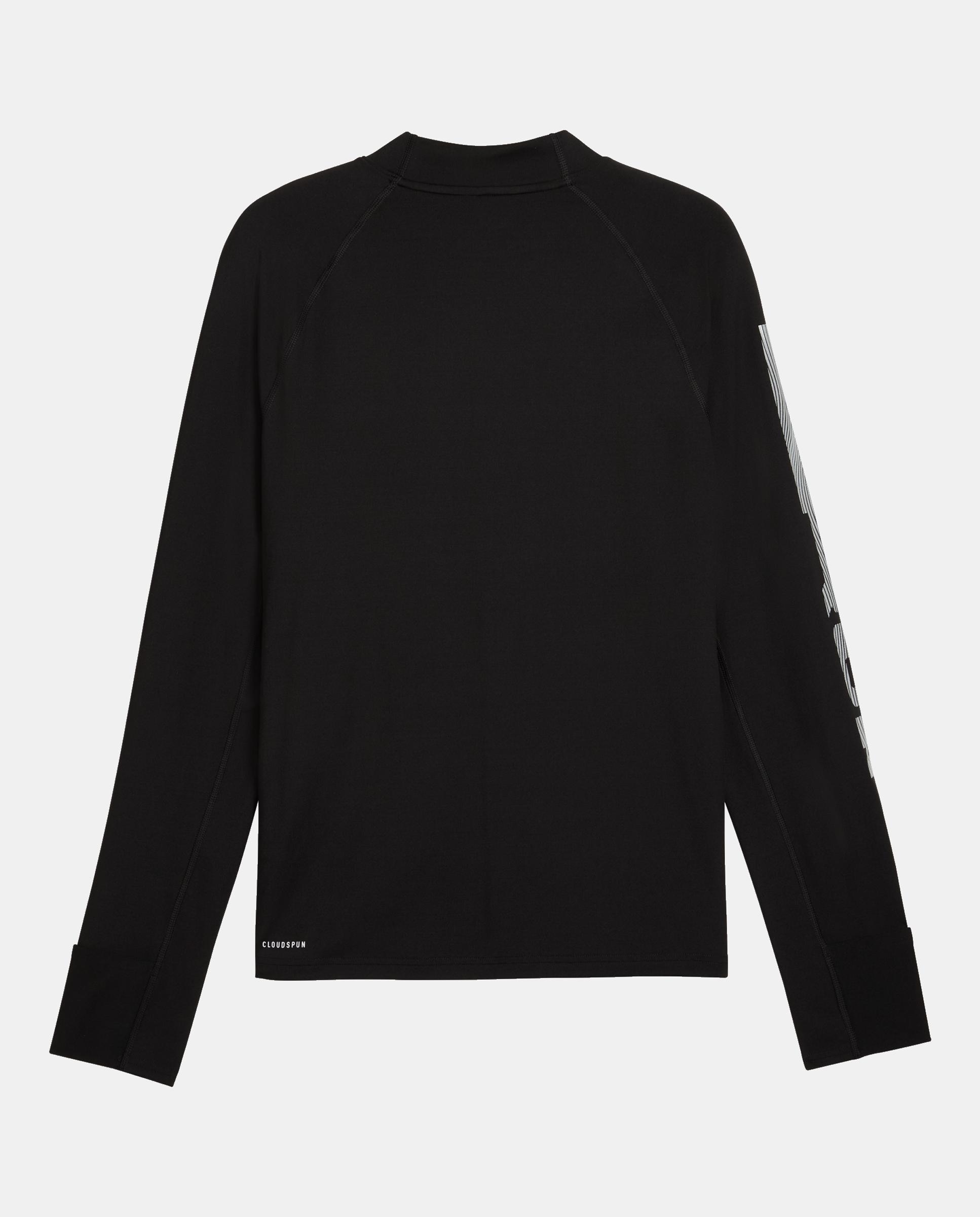 Camisola de Manga Comprida de Running de Homem M Run Brightstride Cloudspun L Preto-5