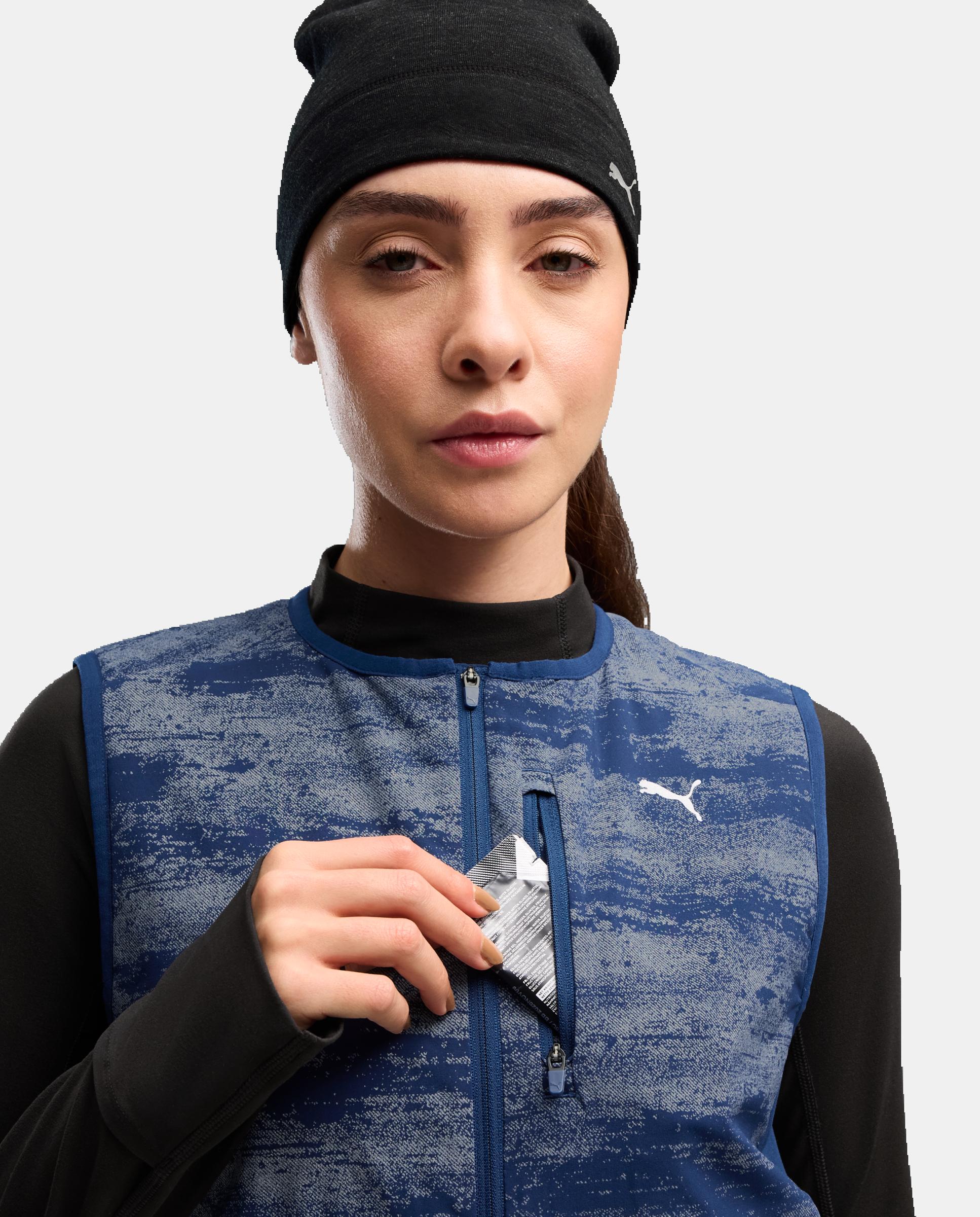 T-shirt sem Mangas de Running de Mulher W Run Brightstride Primaloft V Cinzento-3