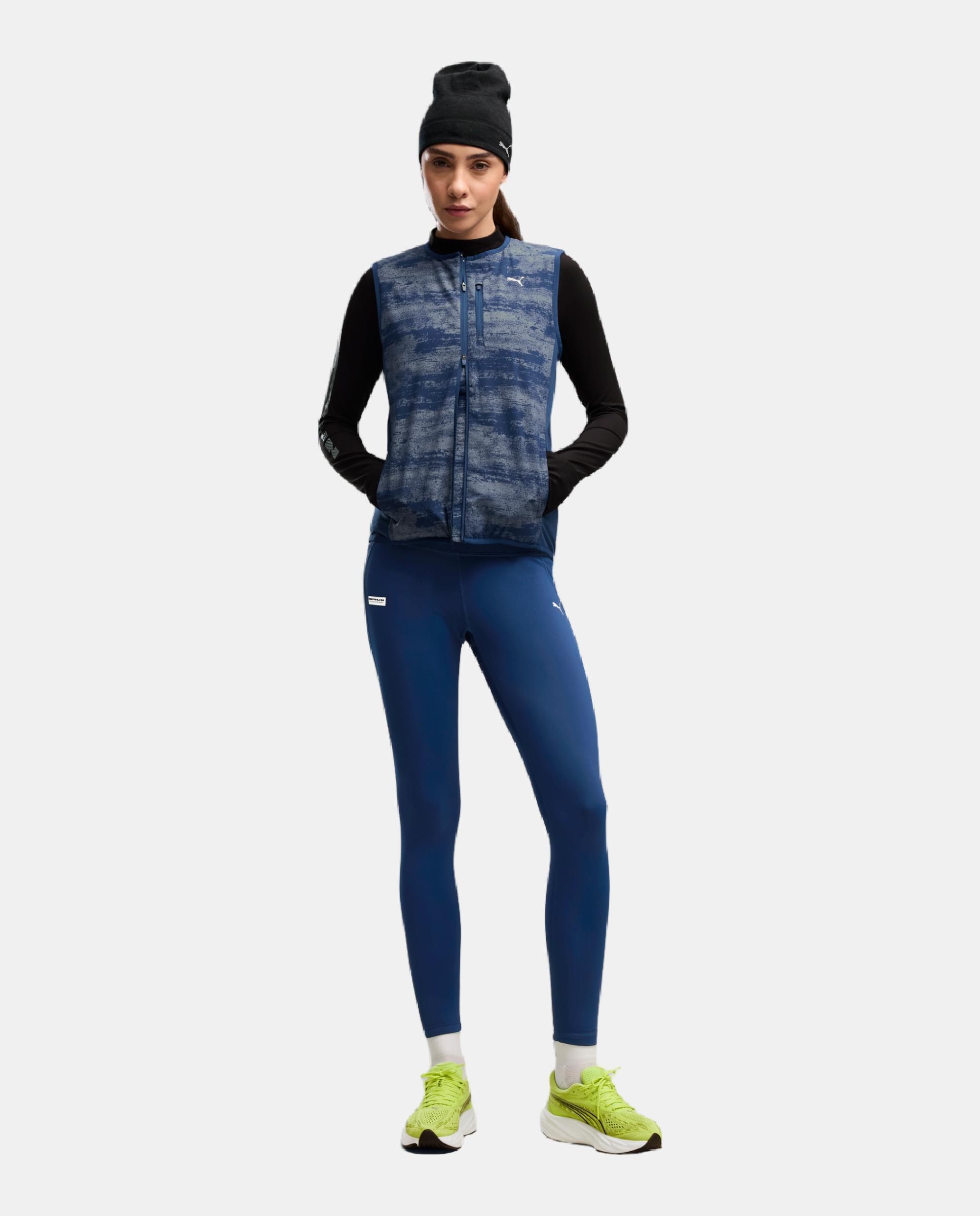 T-shirt sem Mangas de Running de Mulher W Run Brightstride Primaloft V Cinzento-4