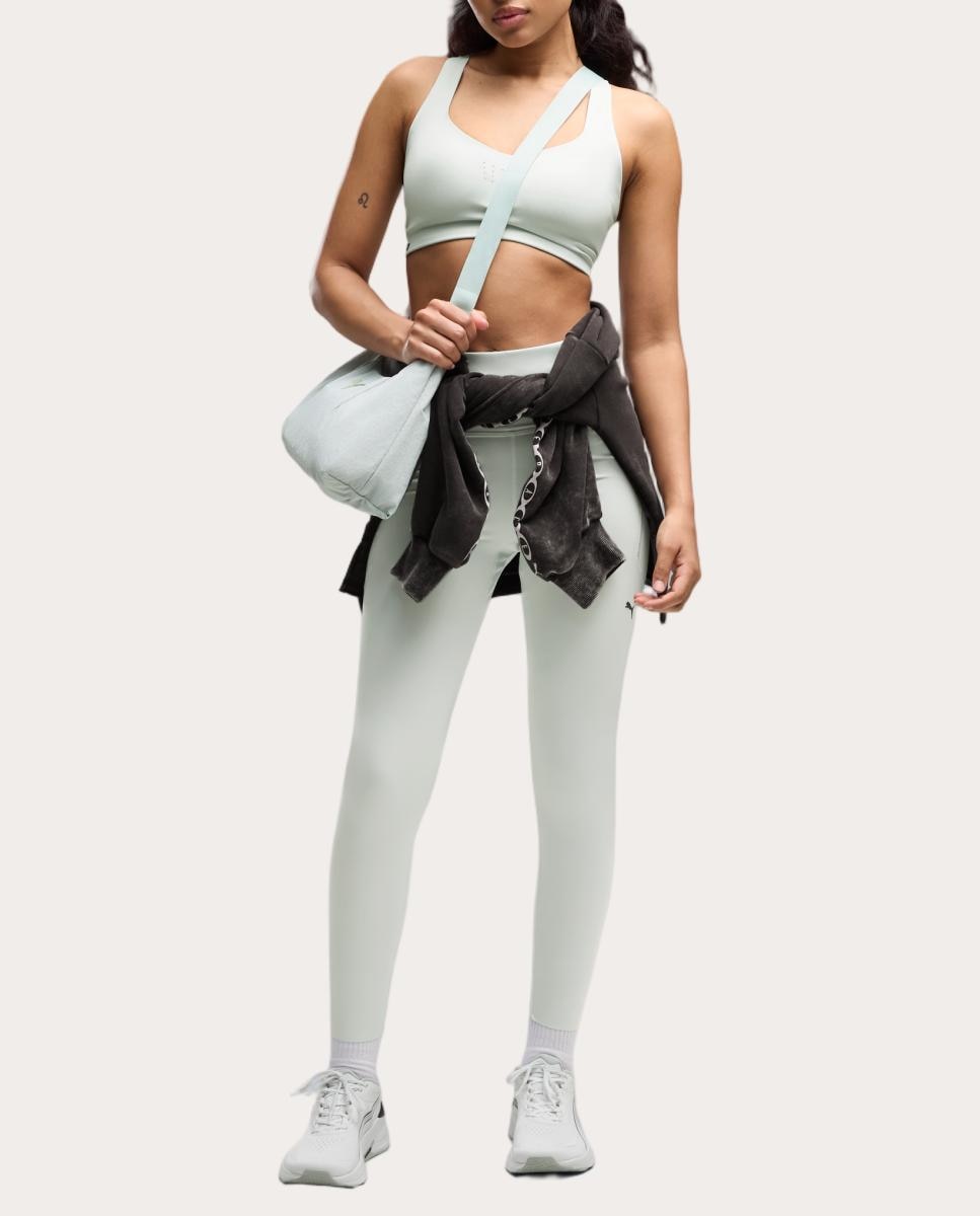 Leggings de Training de Mulher W Pwrmode 7/8Th Tight Puma Verde-4