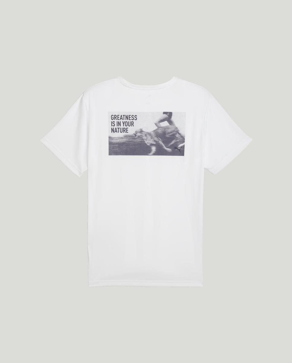 T-Shirt de Running de Homem M Run Greatness Graphic Ss Puma Branco-2
