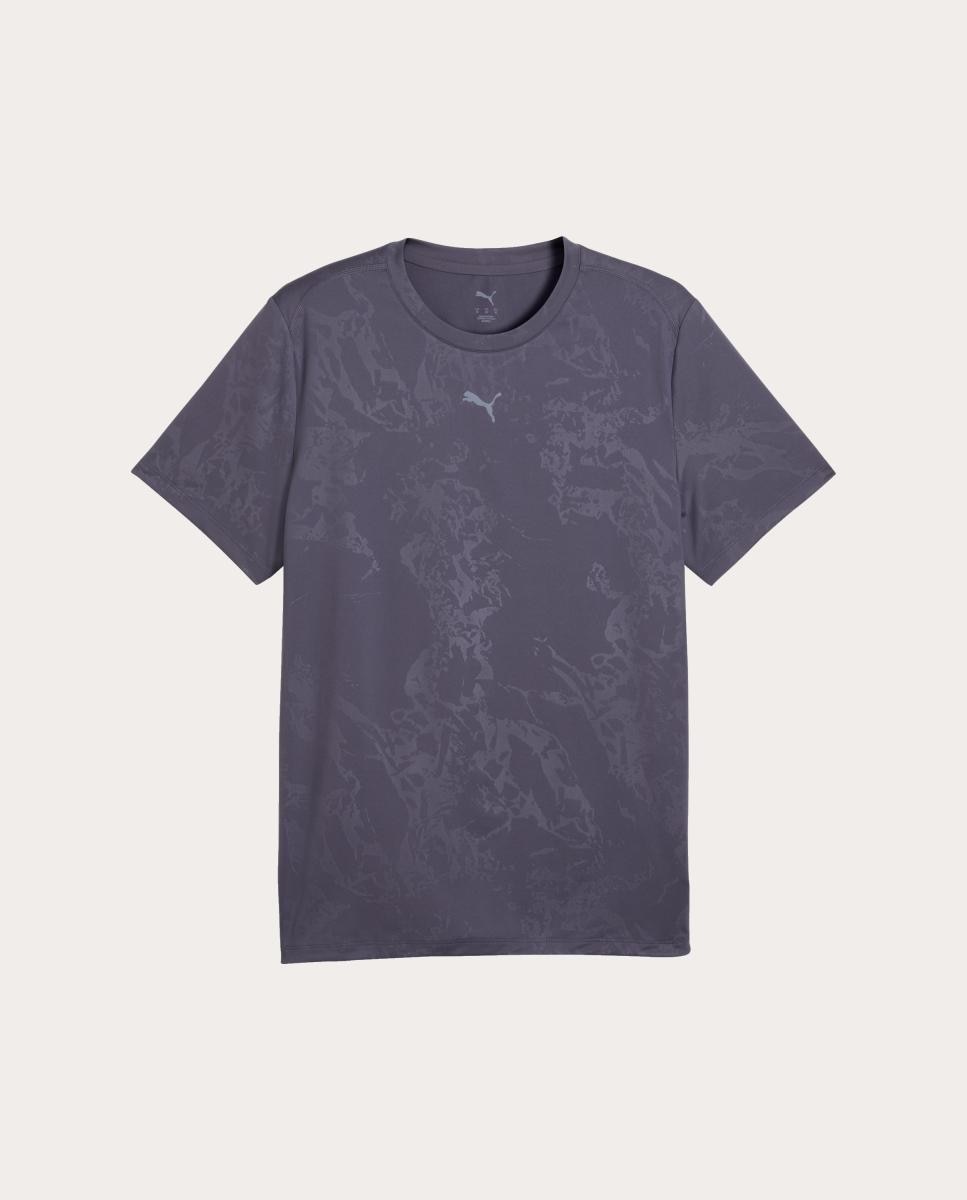 T-Shirt de Training de Homem M Cloudspun Embossed Tee Puma Roxo-4