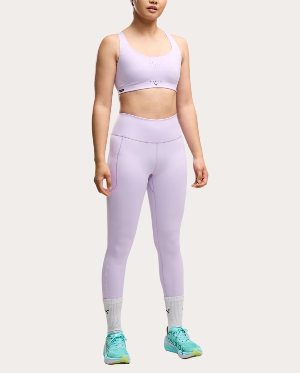 Tops de Training de Mulher W Puma X Hyrox Pwrmode Bra Puma Roxo-3