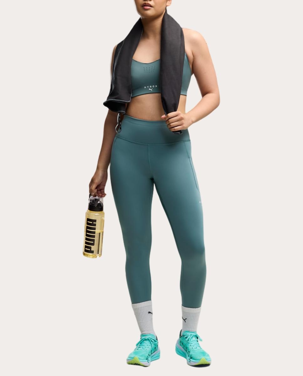 Tops de Training de Mulher W Puma X Hyrox Pwrmode Bra Puma Verde-3