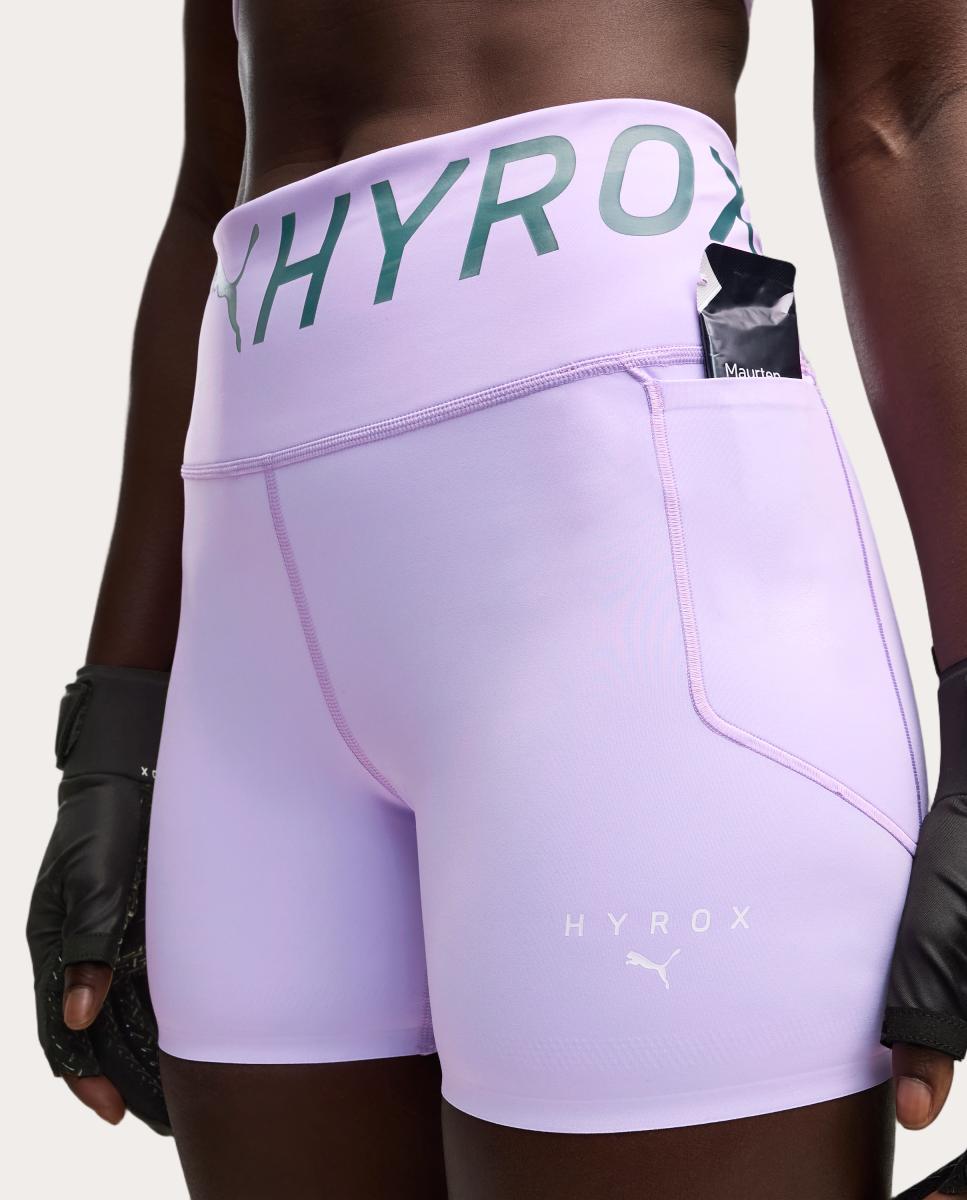 Leggins Calções de Training de Mulher W Puma X Hyrox Pwrmode 4" Shor Puma Roxo-4