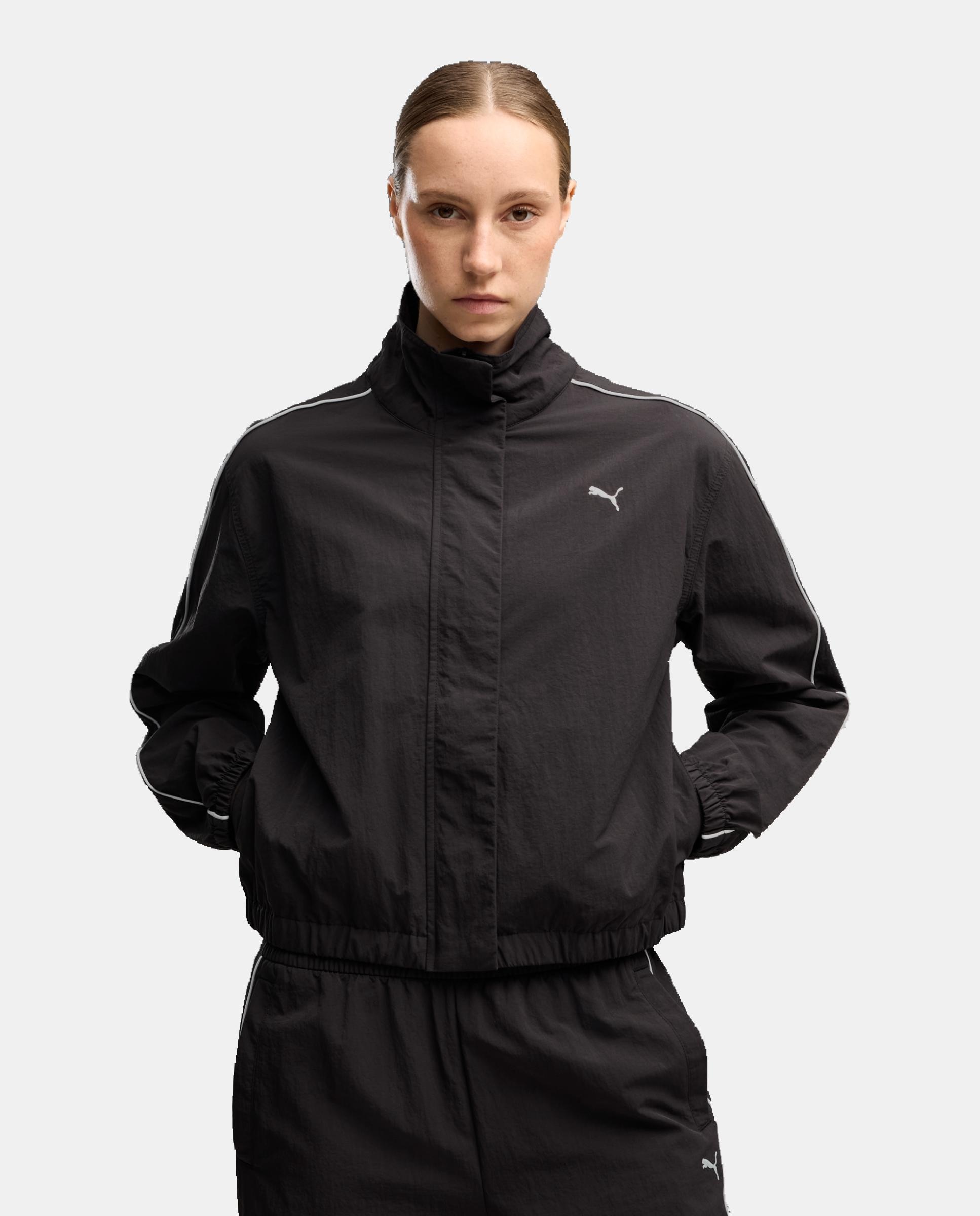 Chaquetas de Training de Mujer W Tropical Speed Moto Woven Ja Puma - Negro Negro-3