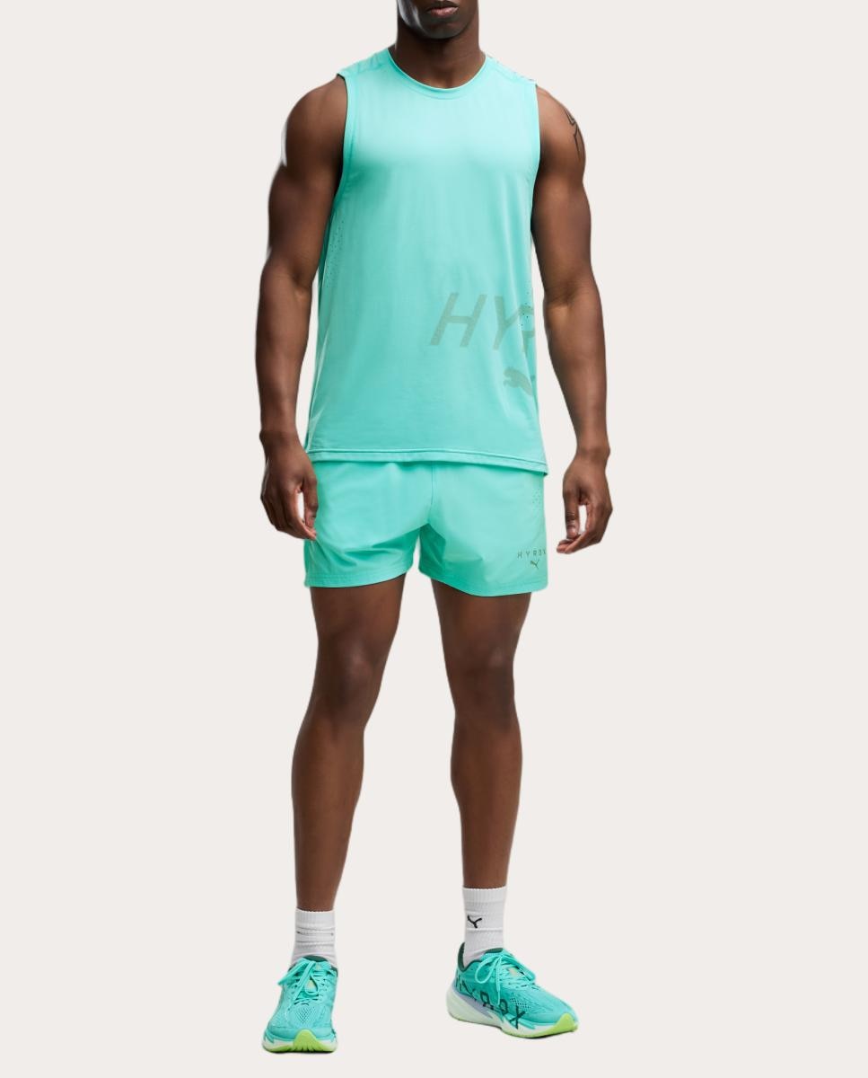 T-Shirt S/M de Training de Homem M Puma X Hyrox Pwrmode Tank Puma Verde-3