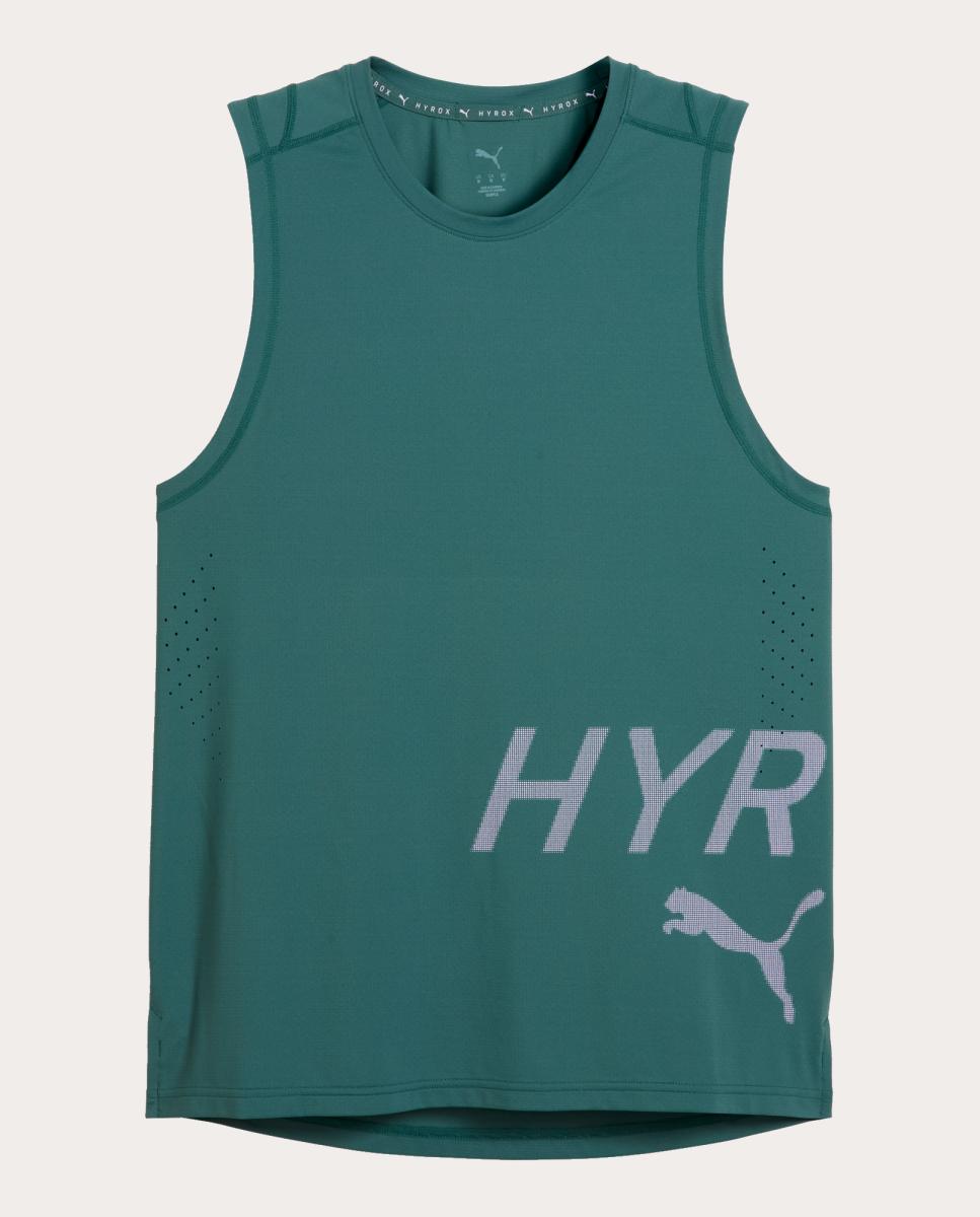 T-Shirt S/M de Training de Homem M Puma X Hyrox Pwrmode Tank Puma Verde-4