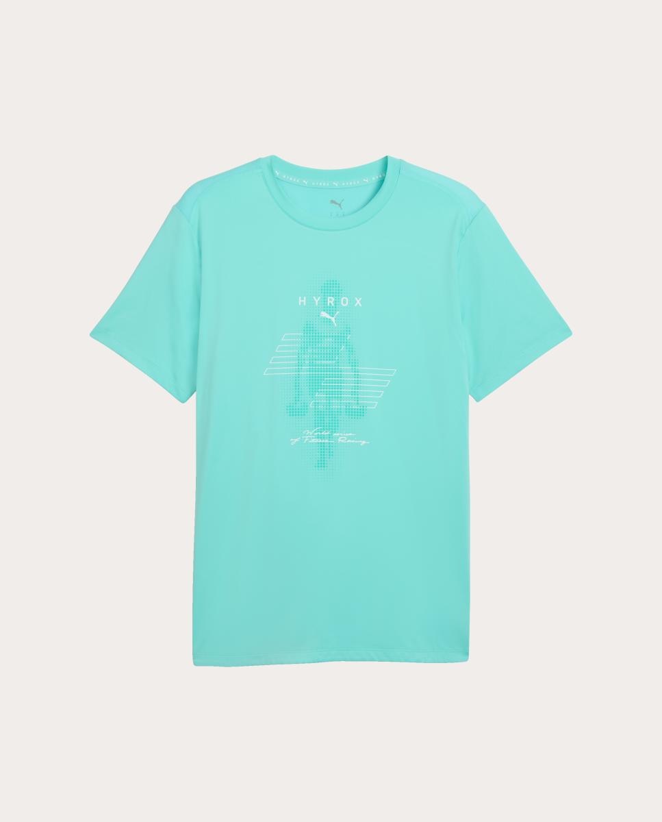 T-Shirt de Training de Homem M Puma X Hyrox Cloudspun Tee Puma Verde-4